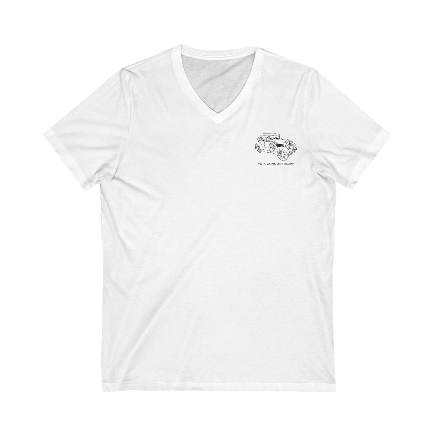 1931 De Luxe Roadster Women's V-Neck Shirt - R Brichacek