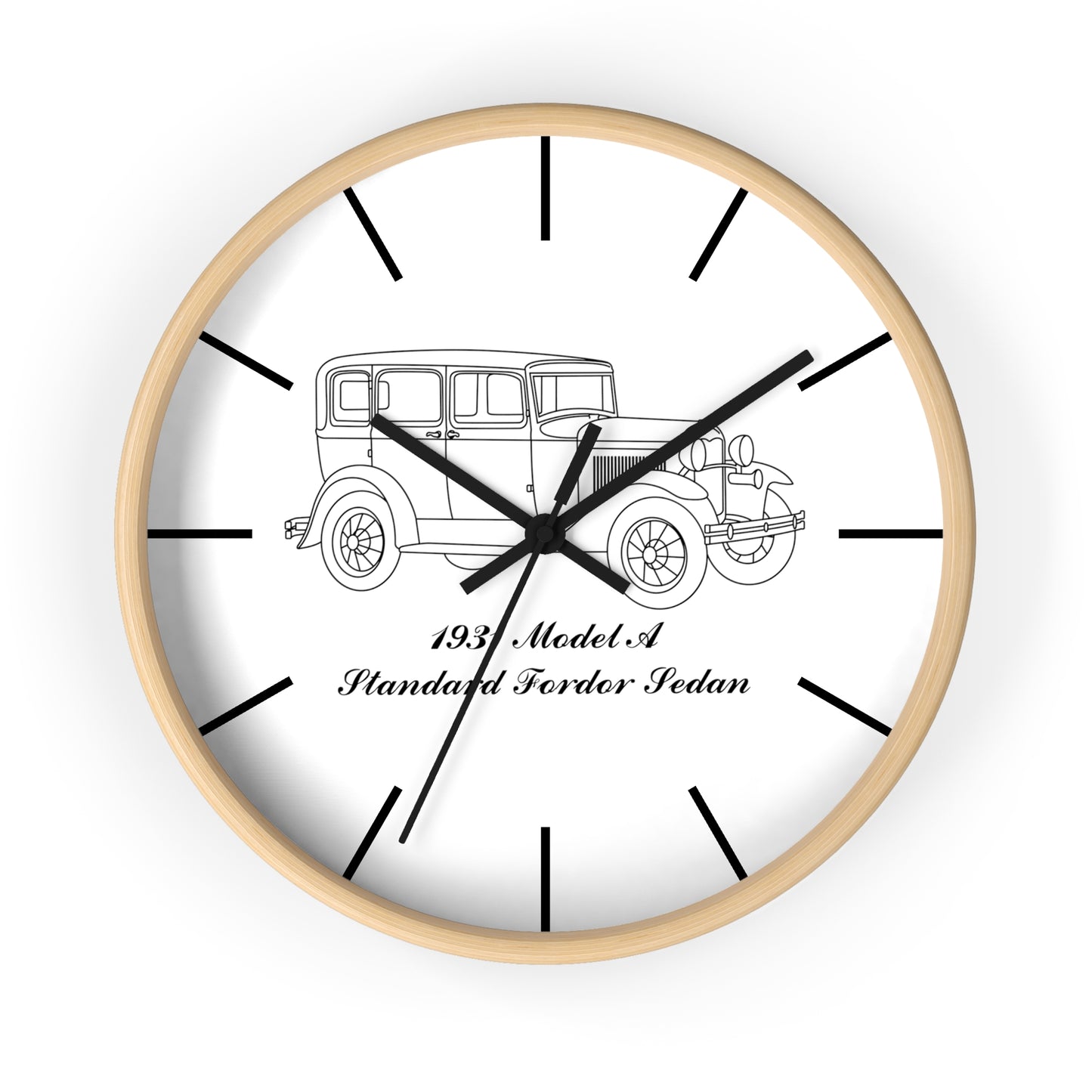1931 Standard Fordor Sedan Wall Clock