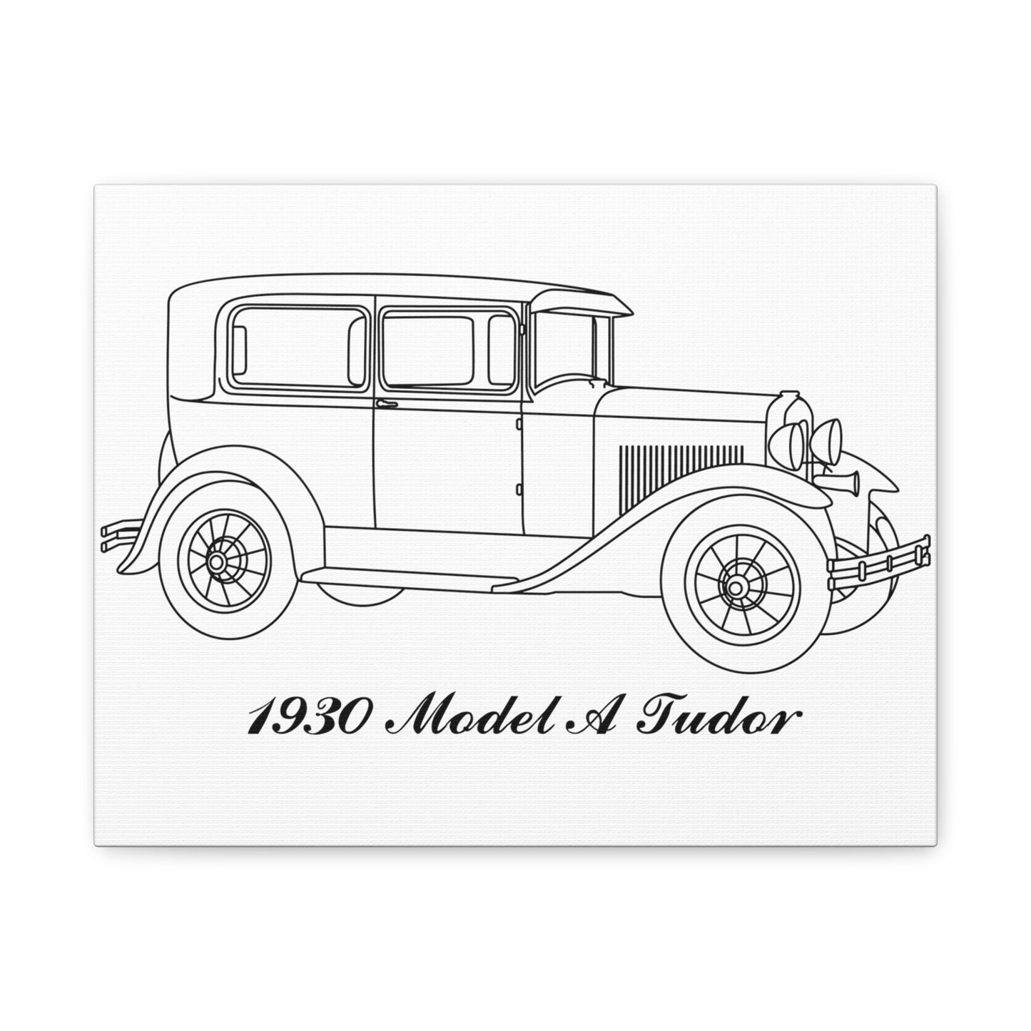 1930 Tudor White Canvas Wall Art