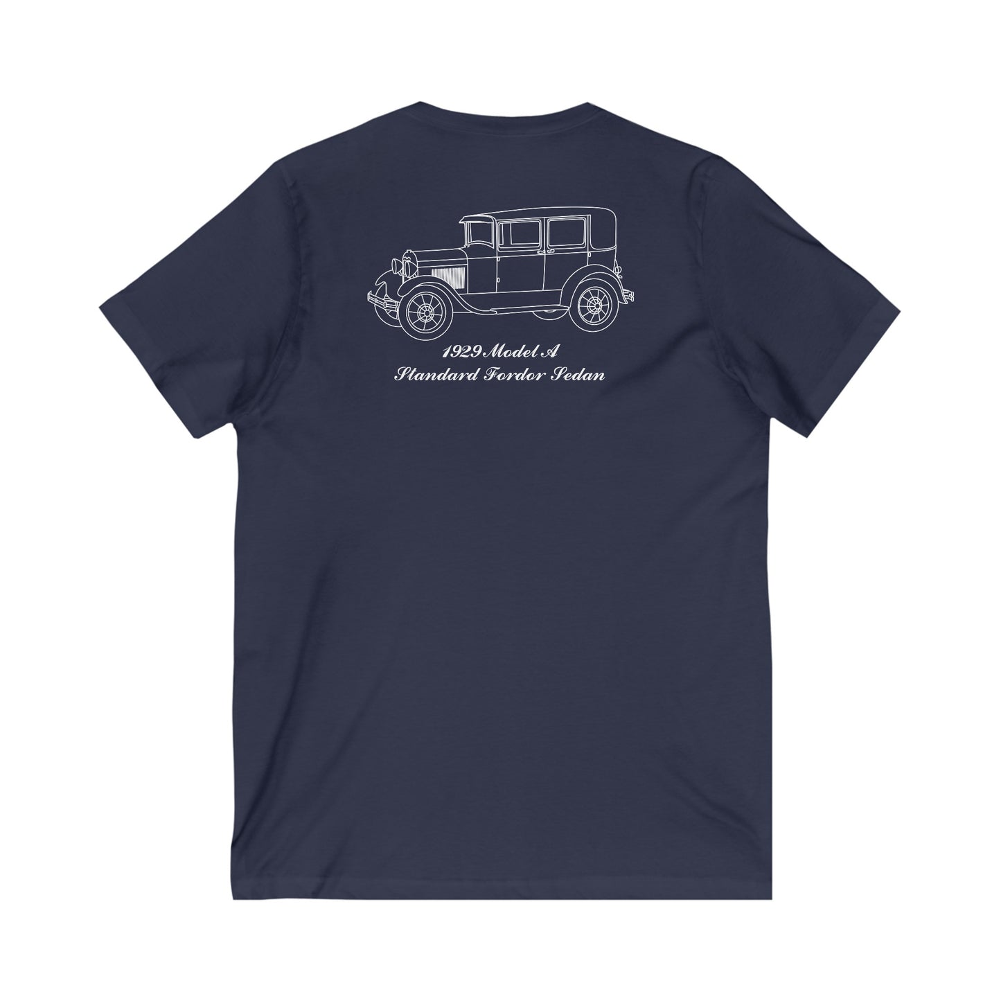 1929 Standard Fordor Sedan (2-Window) Women's V-Neck Shirt