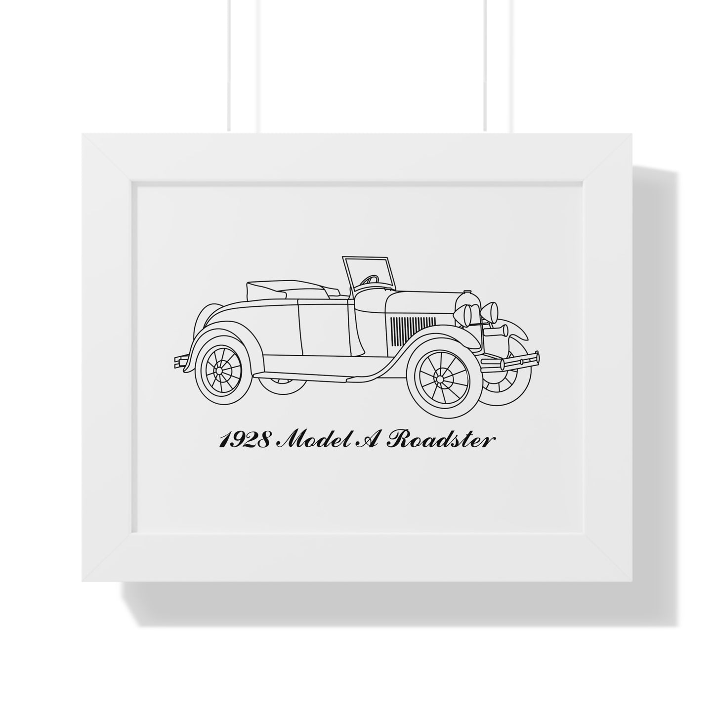 1928 Roadster Framed Drawing