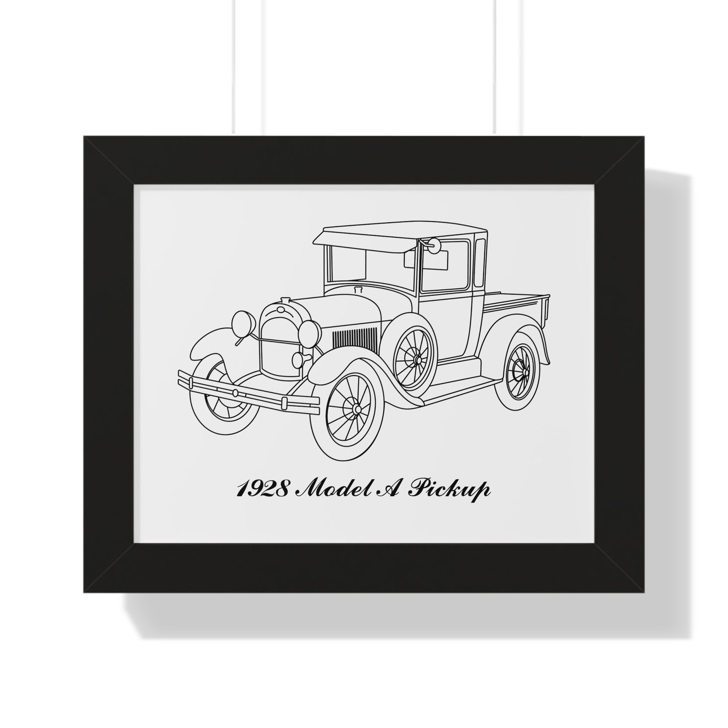 1928 Pickup Framed Drawing