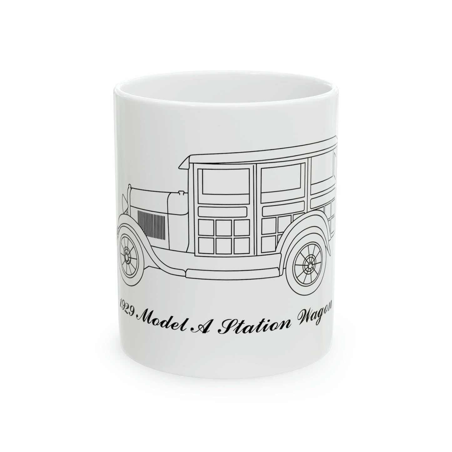 1929 Station Wagon White Mug