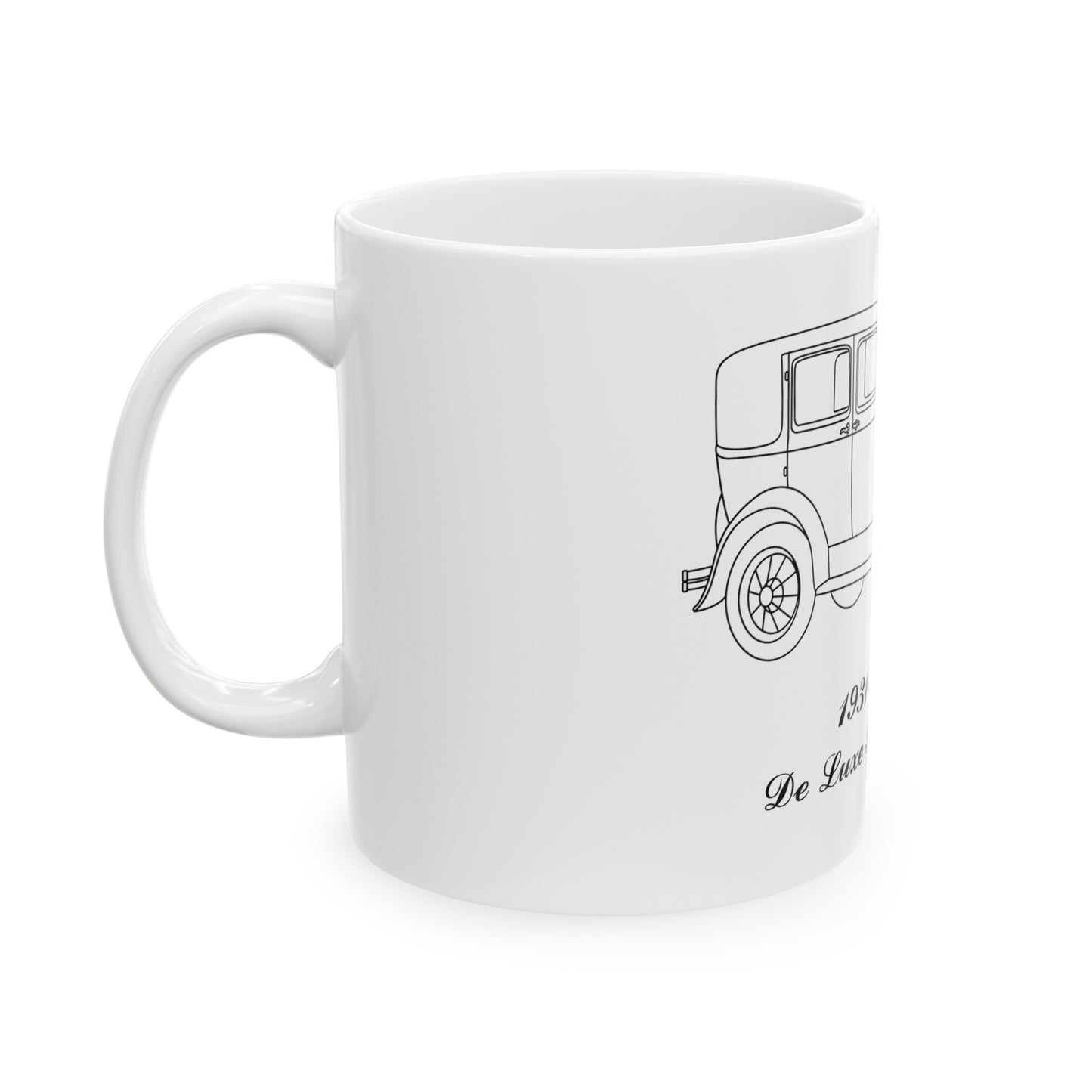 1931 De Luxe Fordor Sedan White Mug