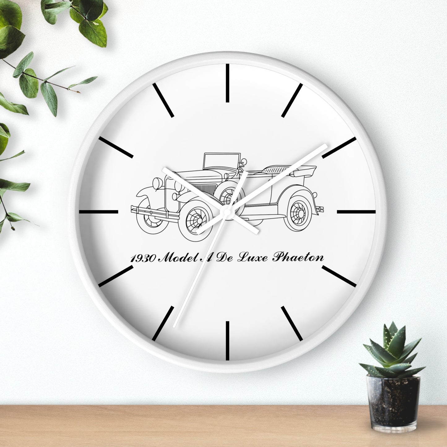 1930 De Luxe Phaeton Wall Clock