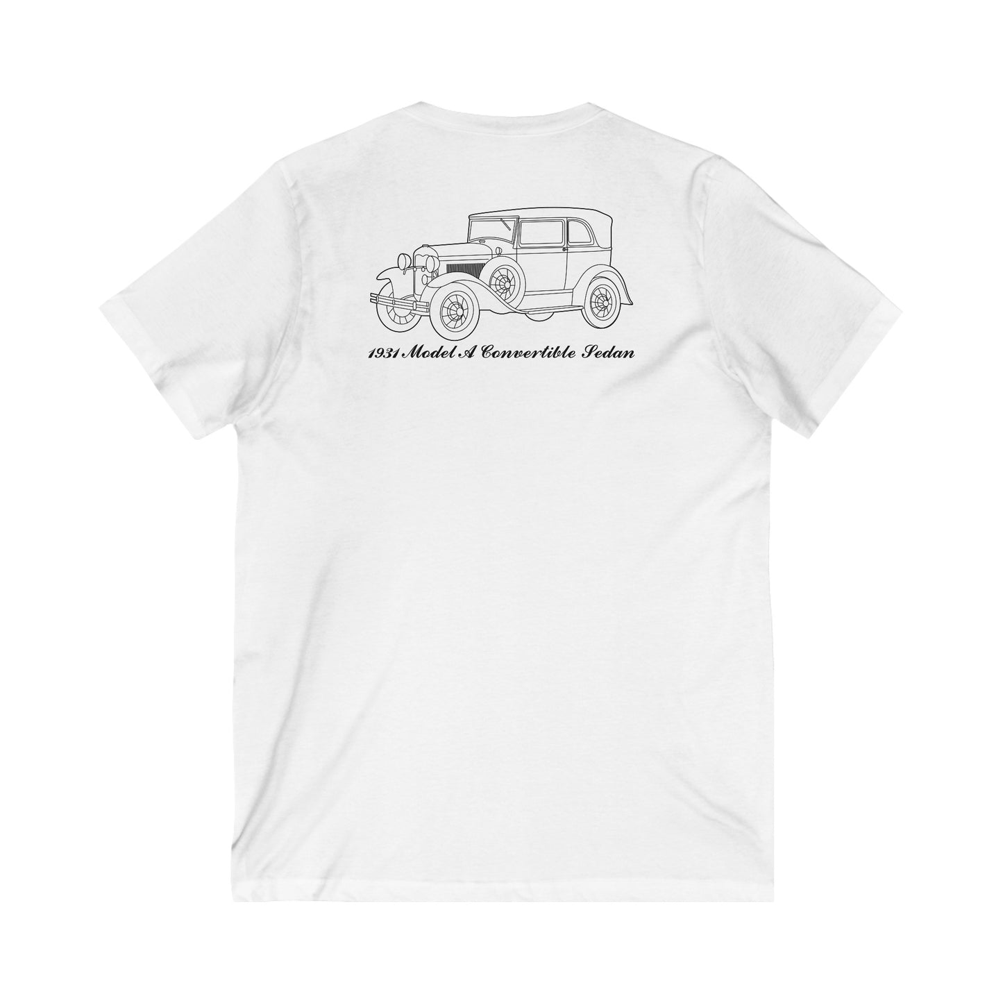 1931 Convertible Sedan Women's V-Neck Shirt