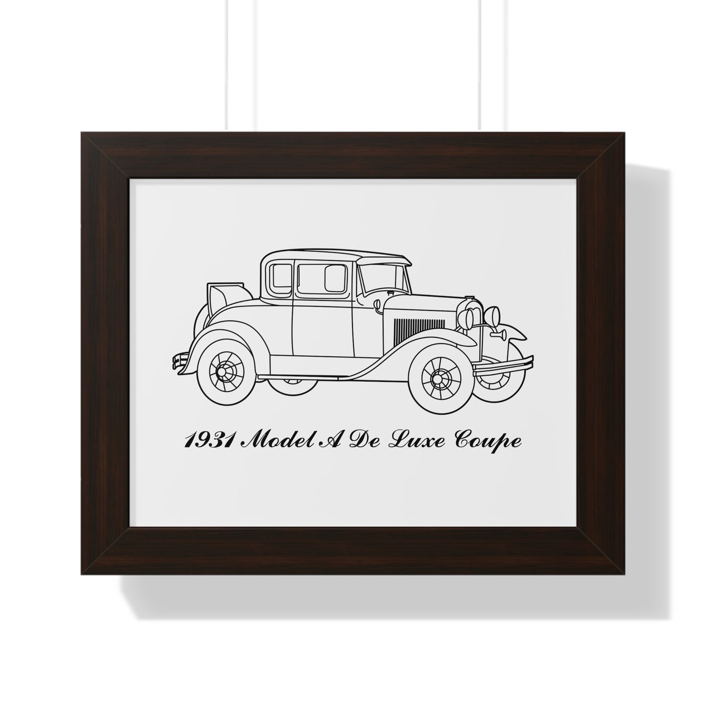 1931 De Luxe Coupe Framed Drawing