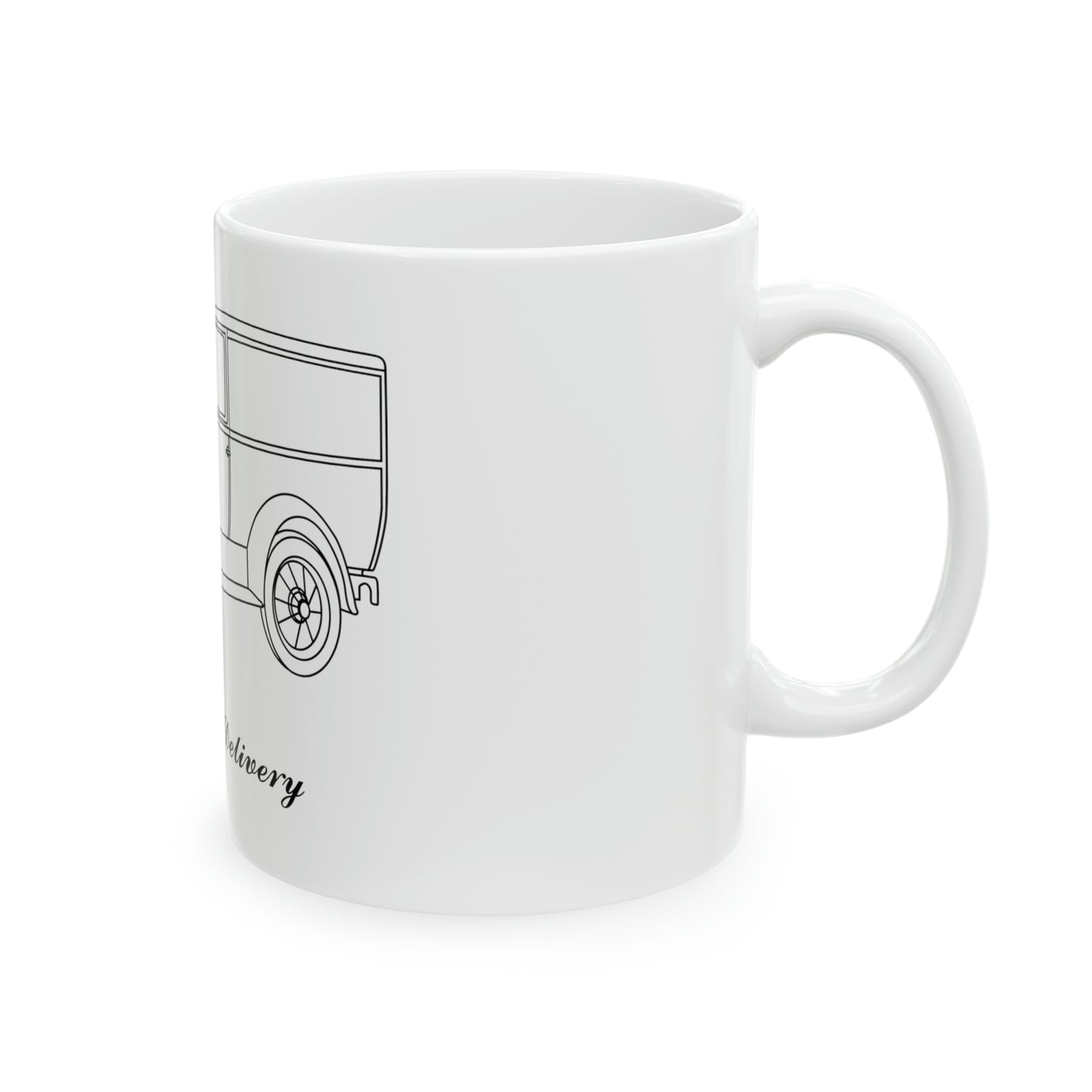 1928 Delivery White Mug