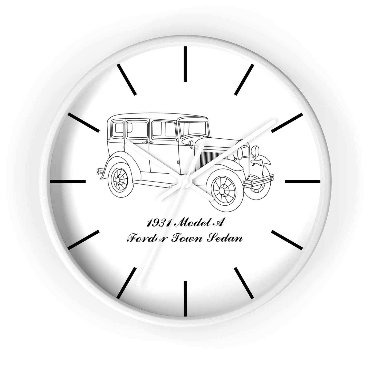 1931 Fordor Town Sedan Wall Clock