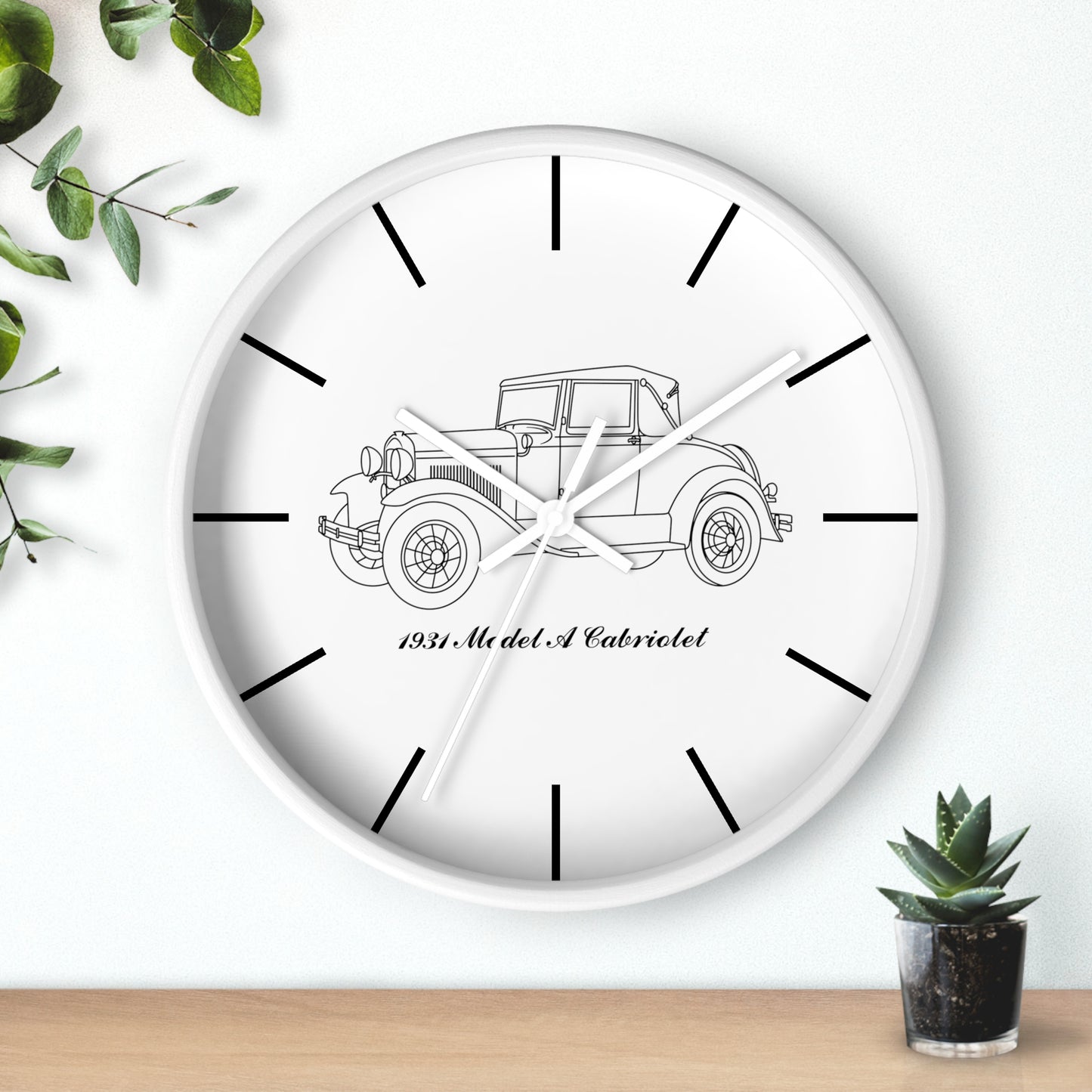 1931 Cabriolet Wall Clock