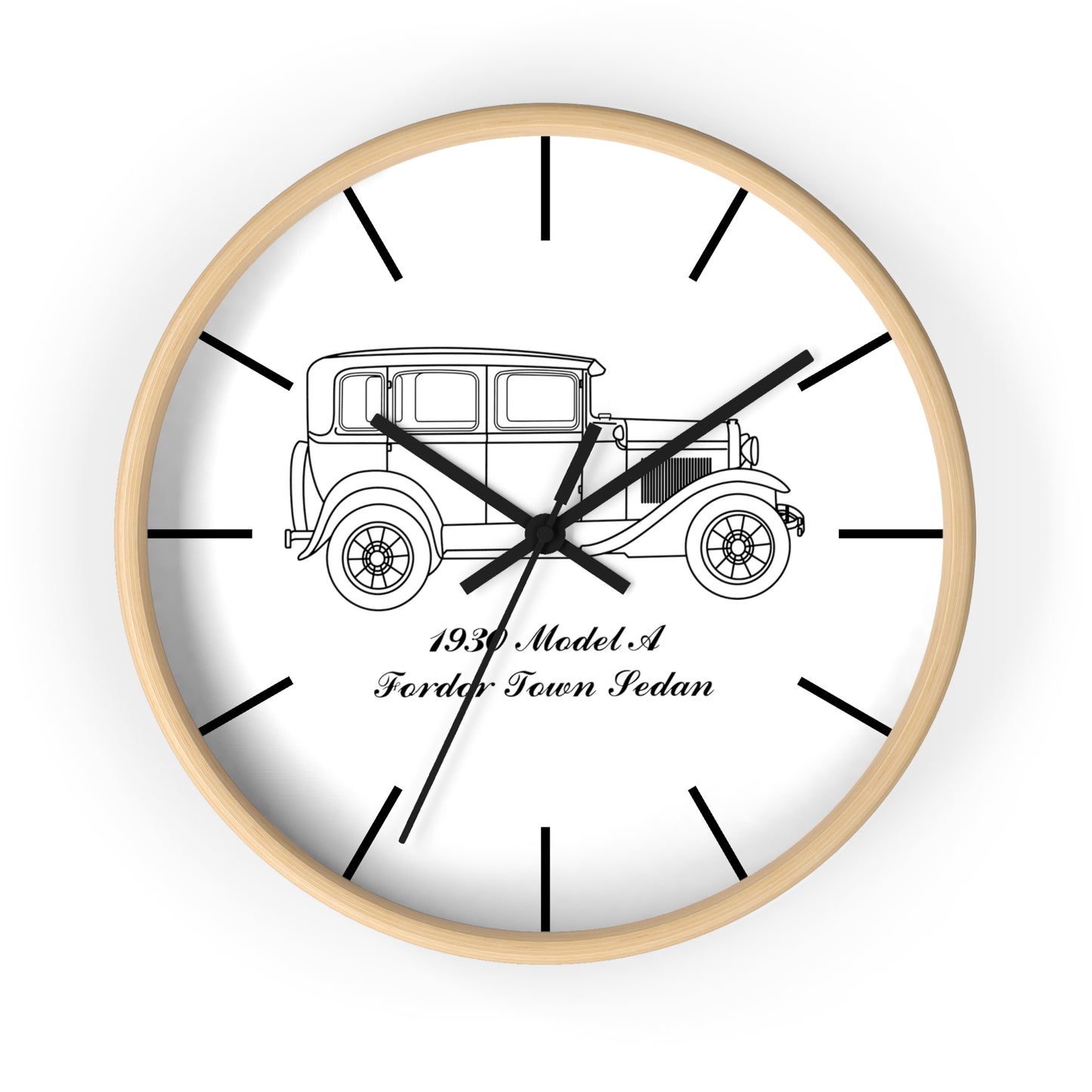1930 Fordor Town Sedan Wall Clock