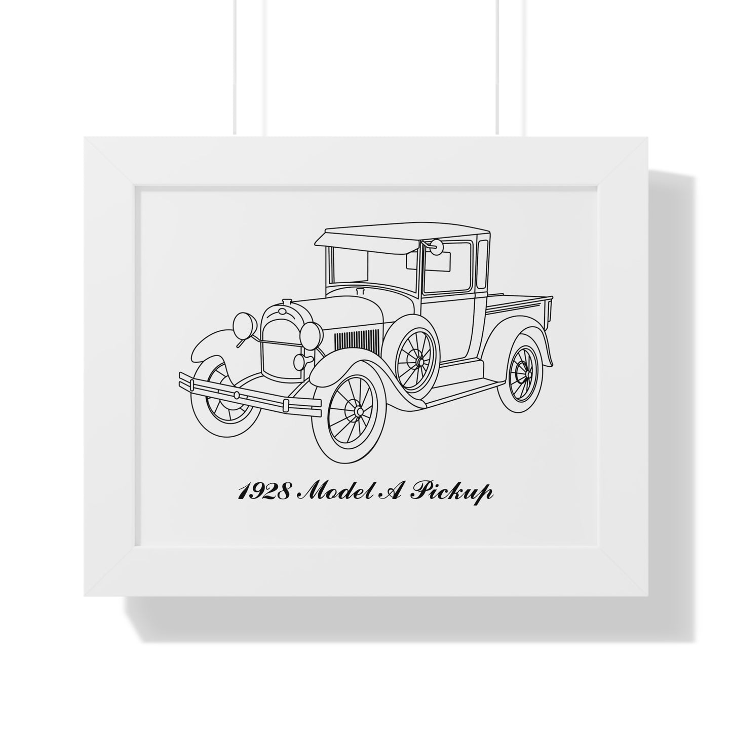 1928 Pickup Framed Drawing