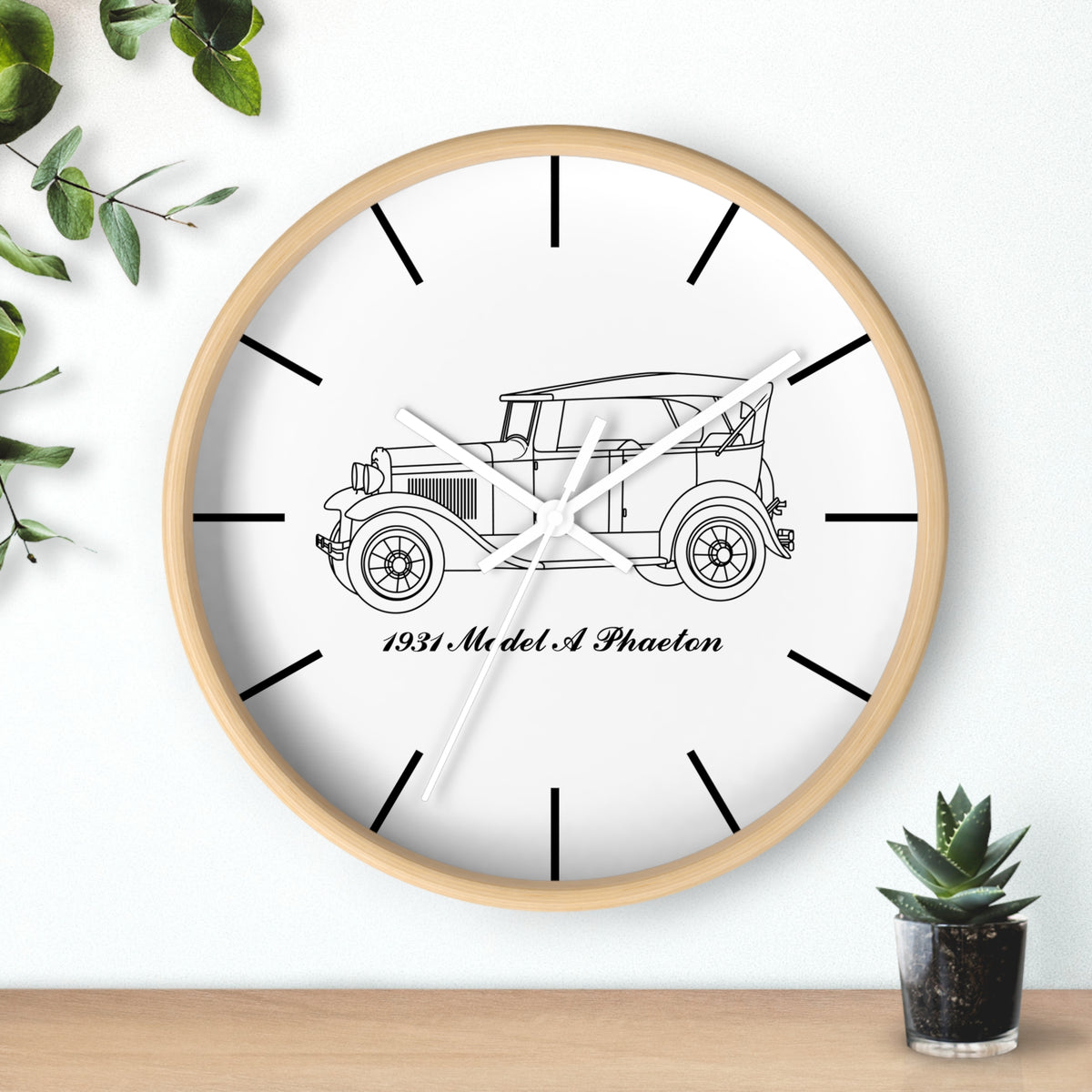 1931 Phaeton Wall Clock