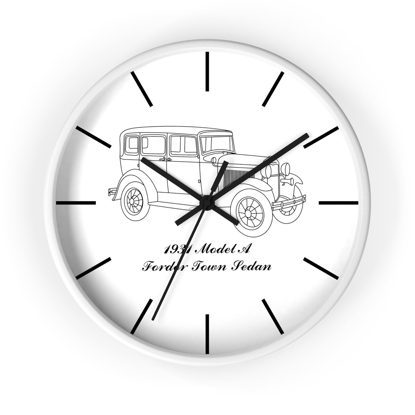 1931 Fordor Town Sedan Wall Clock