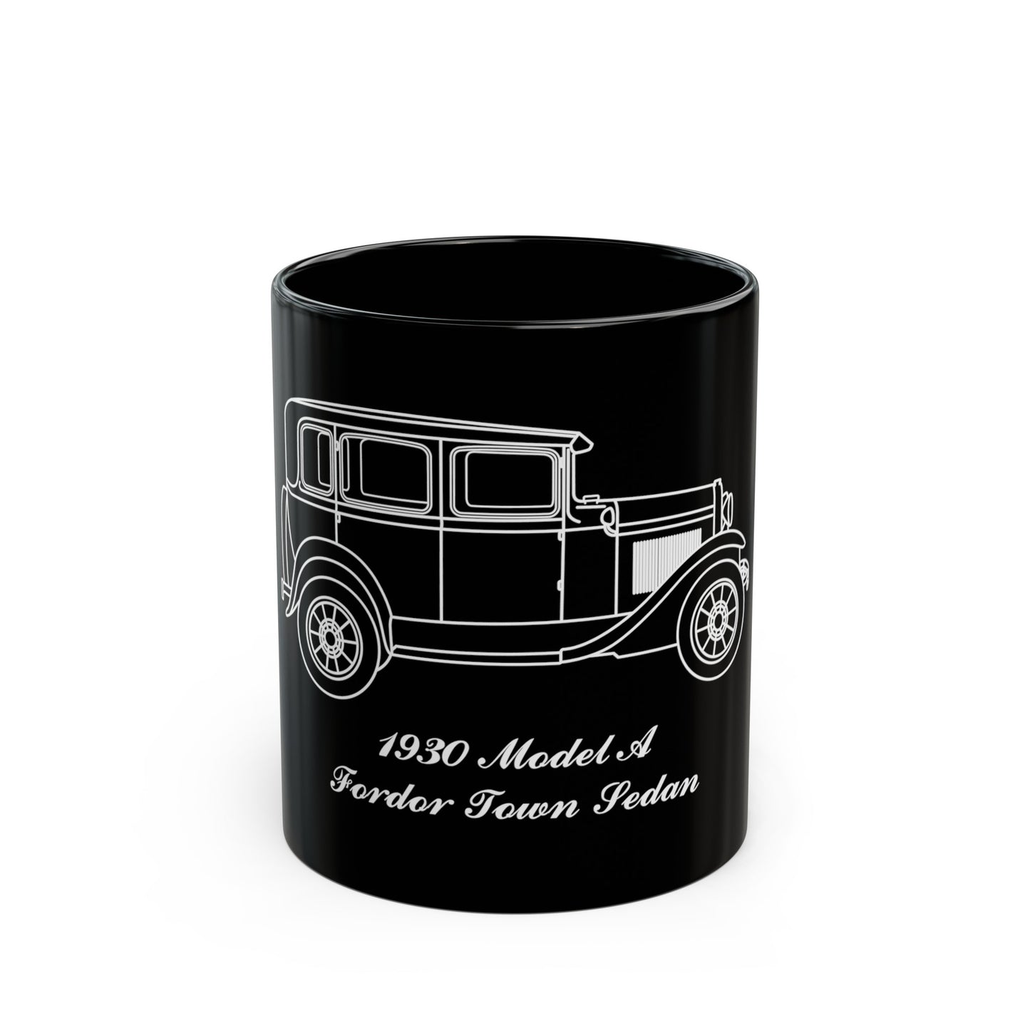 1930 Fordor Town Sedan Black Mug