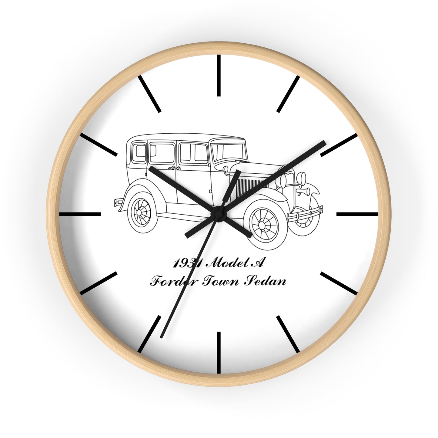 1931 Fordor Town Sedan Wall Clock