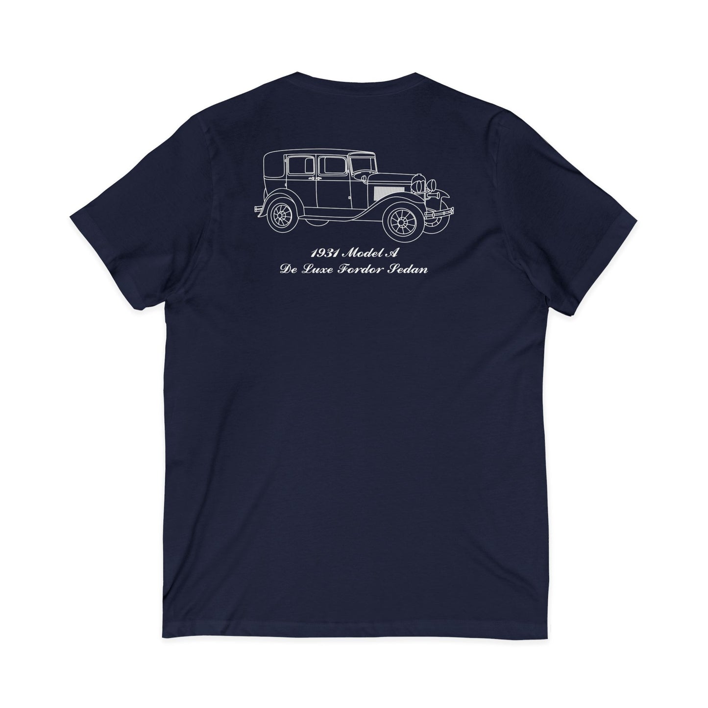 1931 De Luxe Fordor Sedan Women's V-Neck Shirt