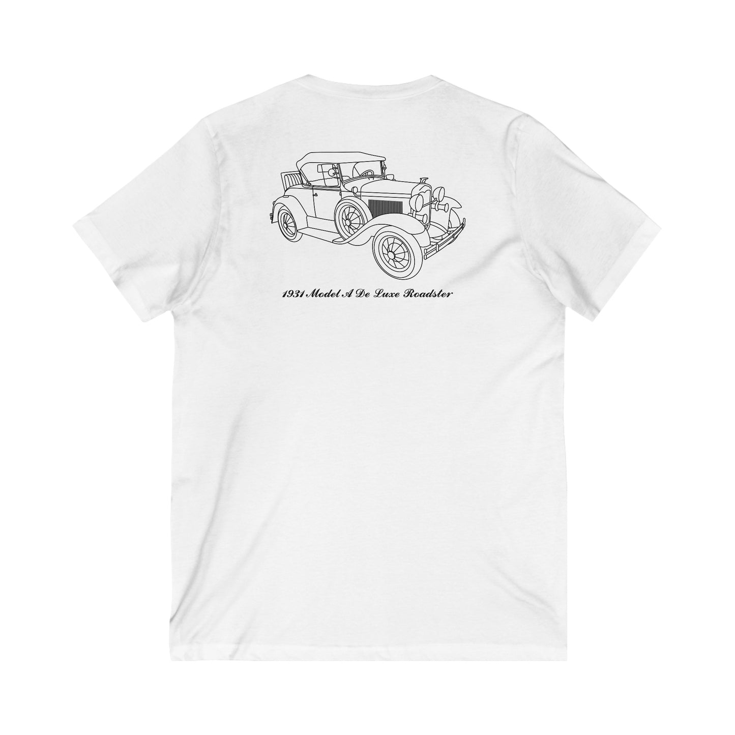 1931 De Luxe Roadster Women's V-Neck Shirt - R Brichacek