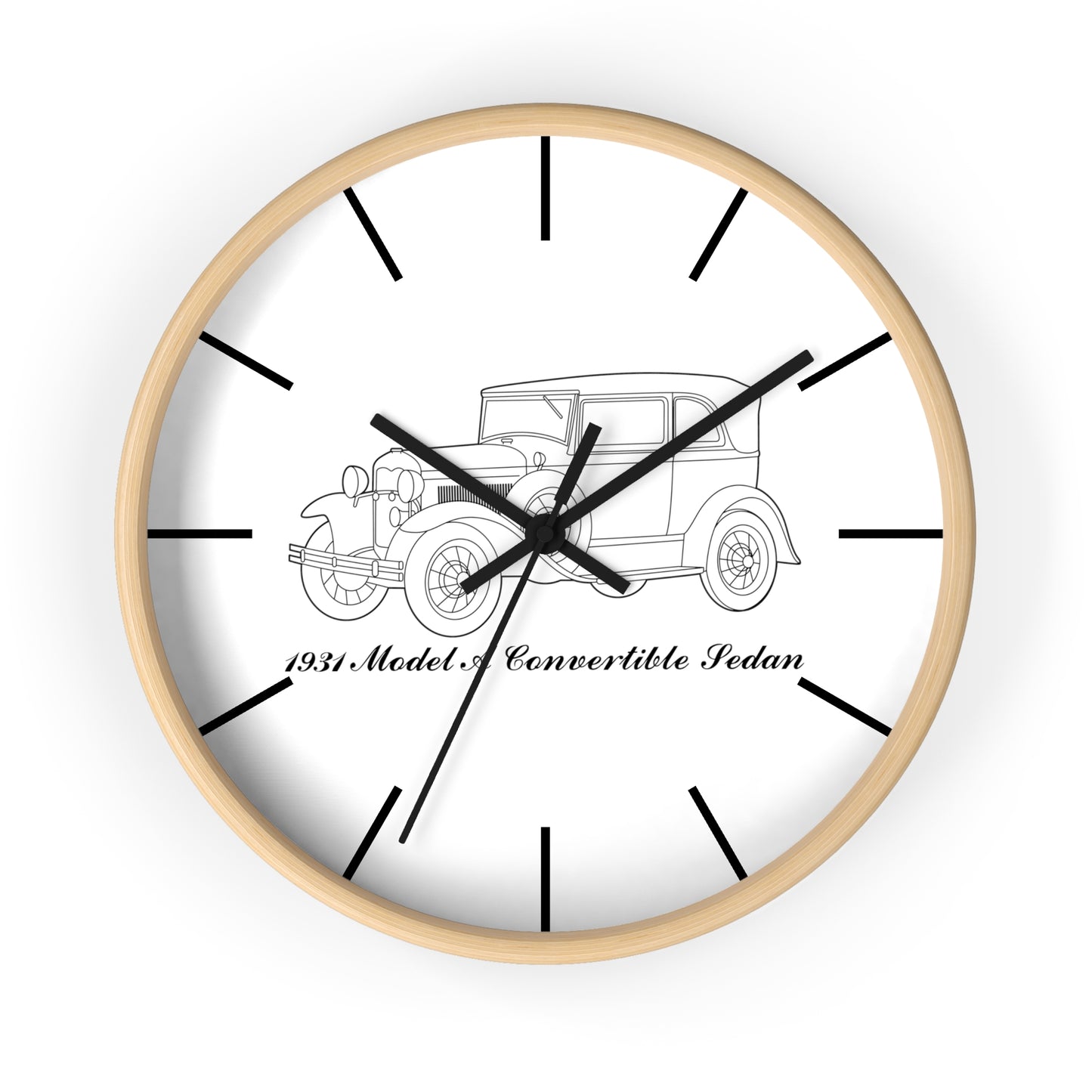 1931 Convertible Sedan Wall Clock