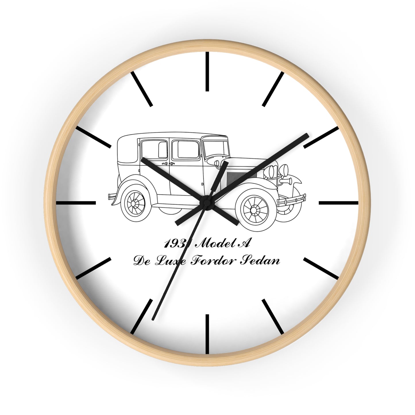 1931 De Luxe Fordor Sedan Wall Clock
