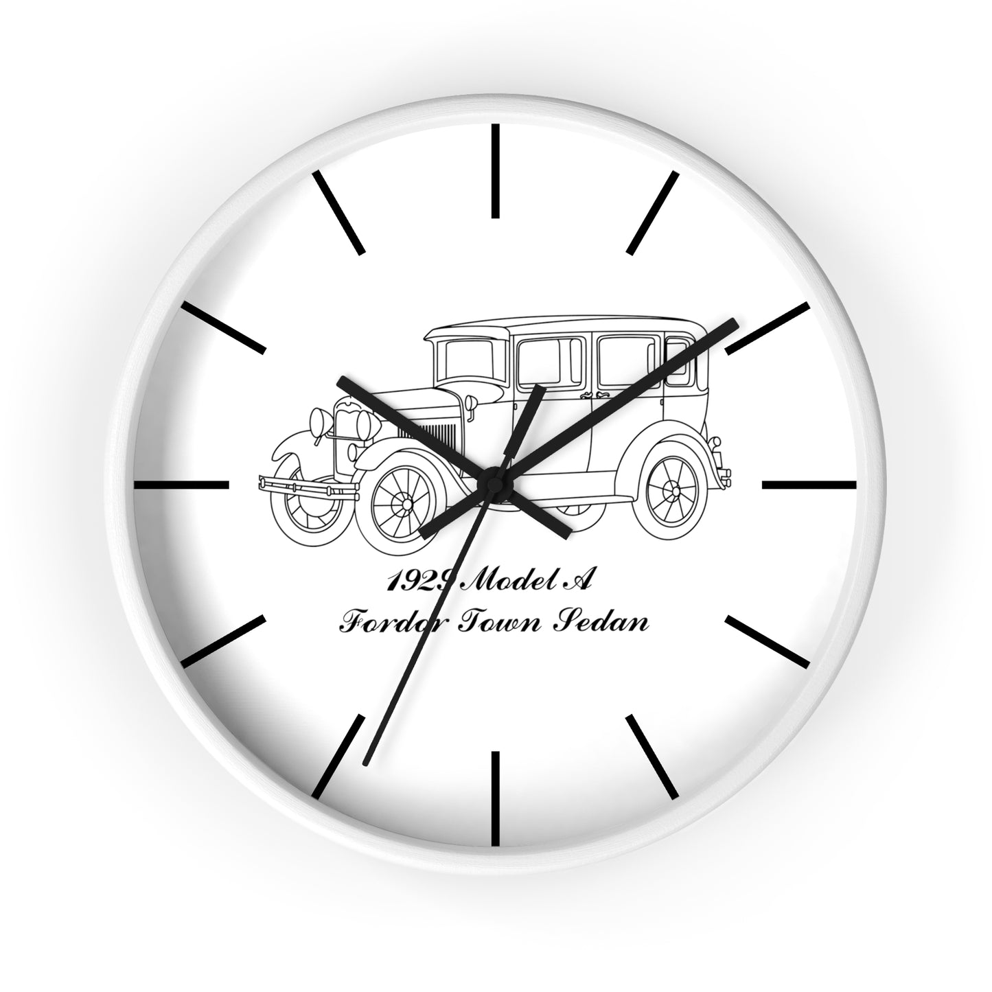 1929 Fordor Town Sedan Wall Clock