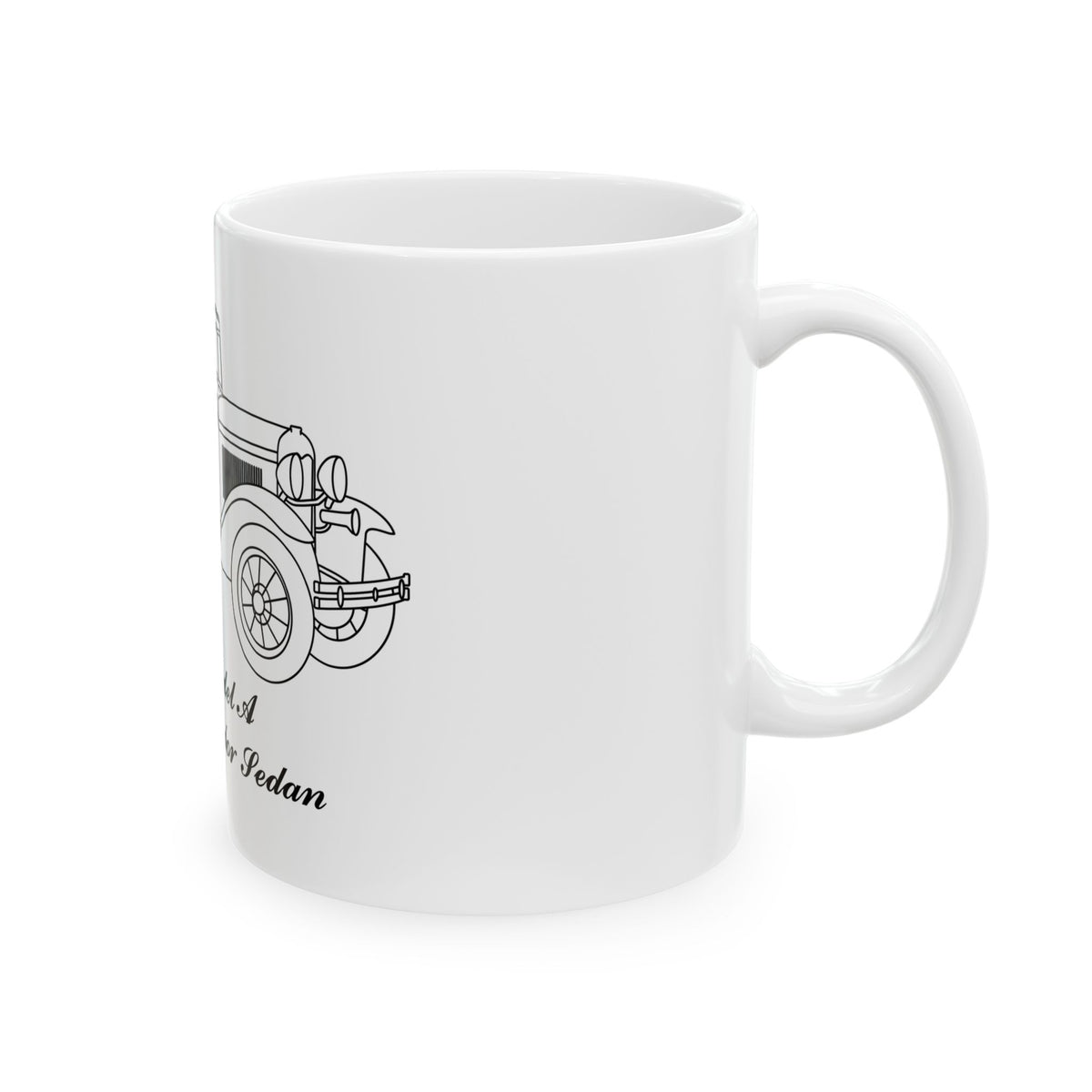 1931 De Luxe Fordor Sedan White Mug