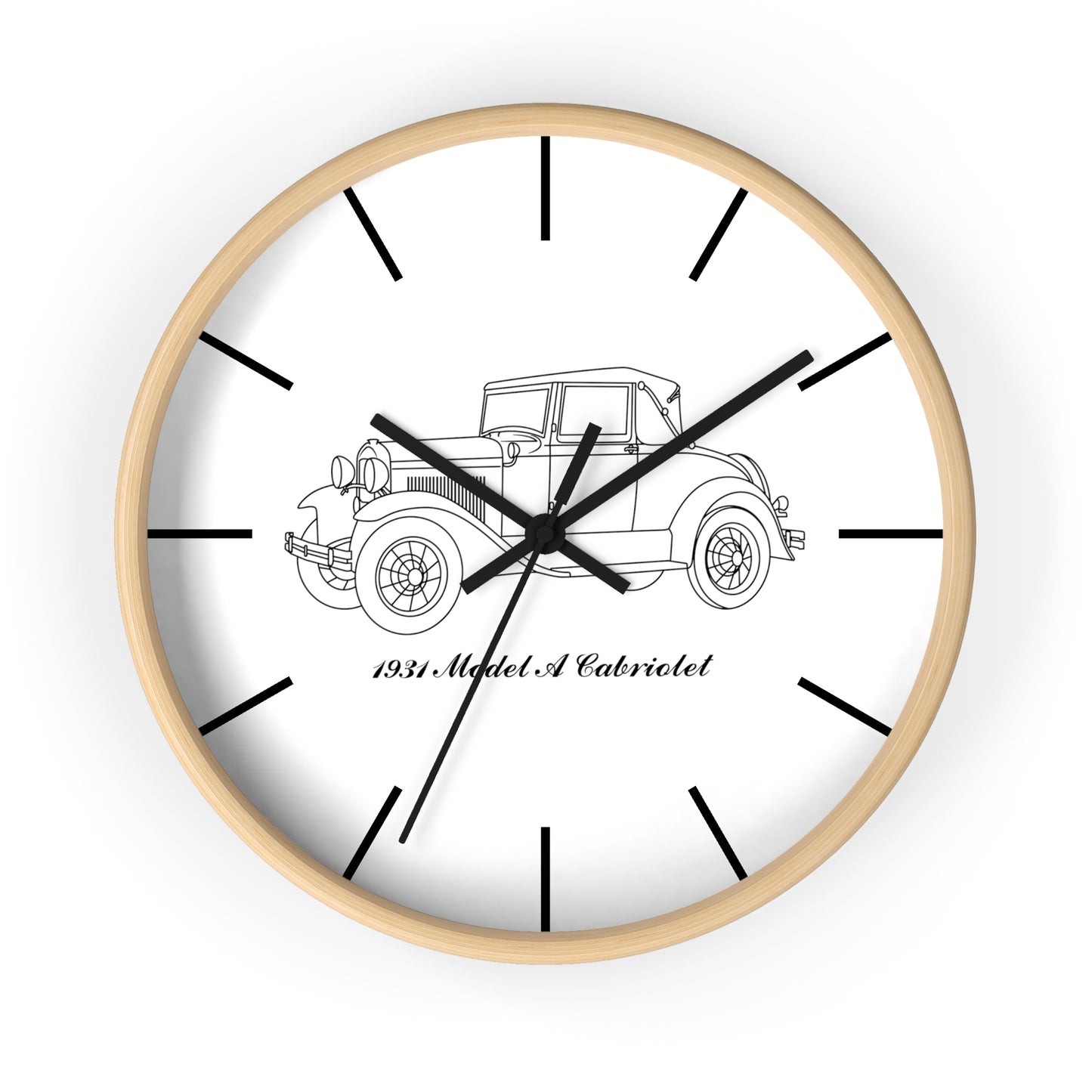 1931 Cabriolet Wall Clock