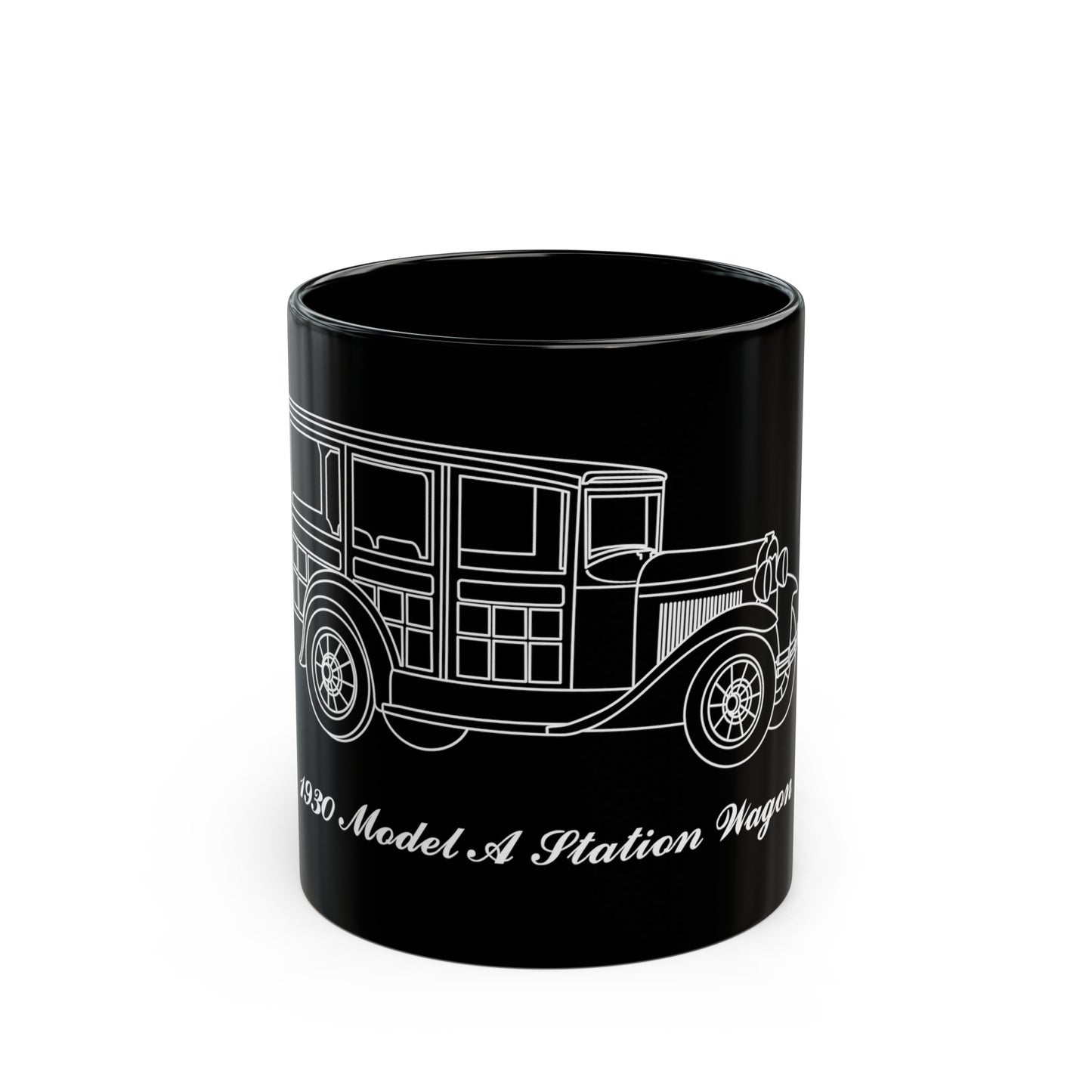1930 Station Wagon Black Mug