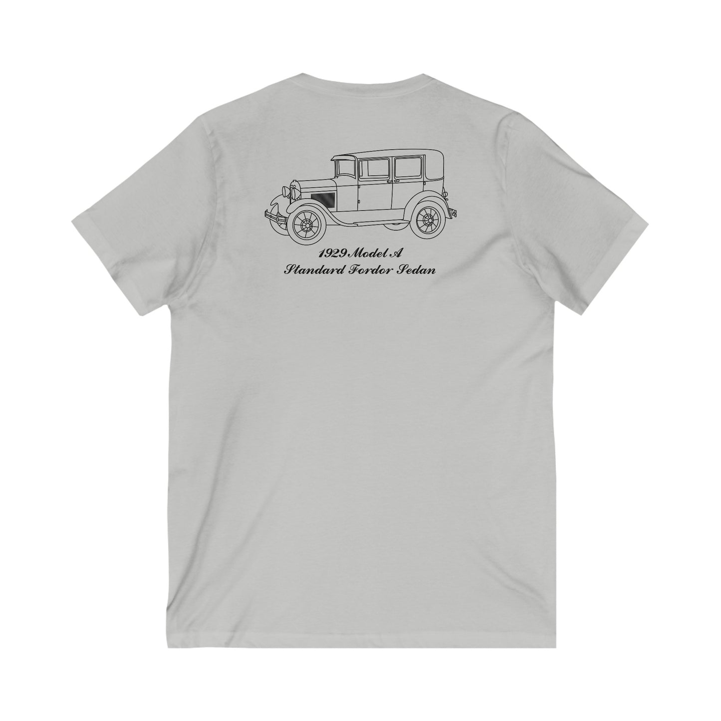 1929 Standard Fordor Sedan (2-Window) Women's V-Neck Shirt