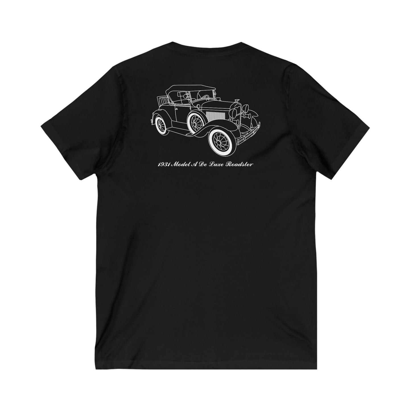 1931 De Luxe Roadster Women's V-Neck Shirt - R Brichacek