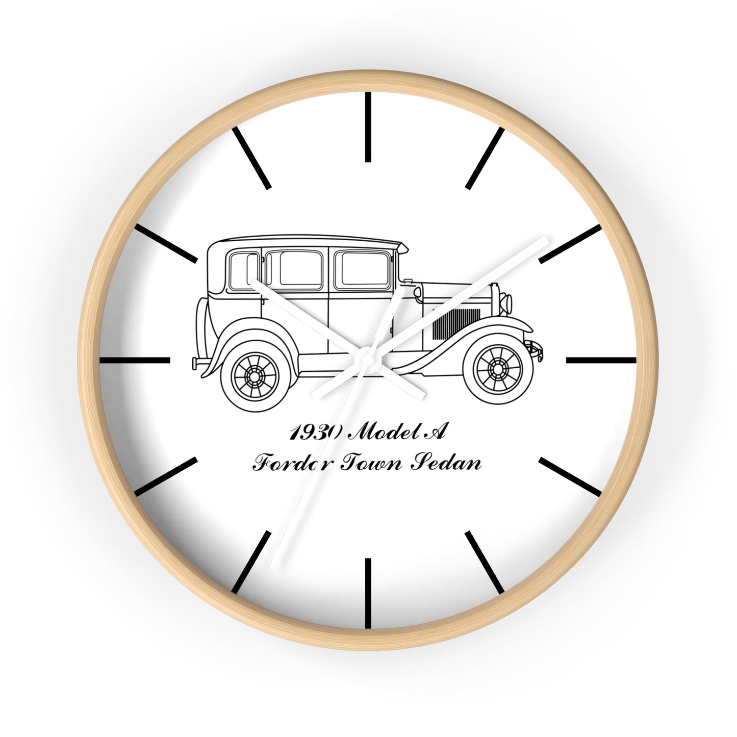 1930 Fordor Town Sedan Wall Clock