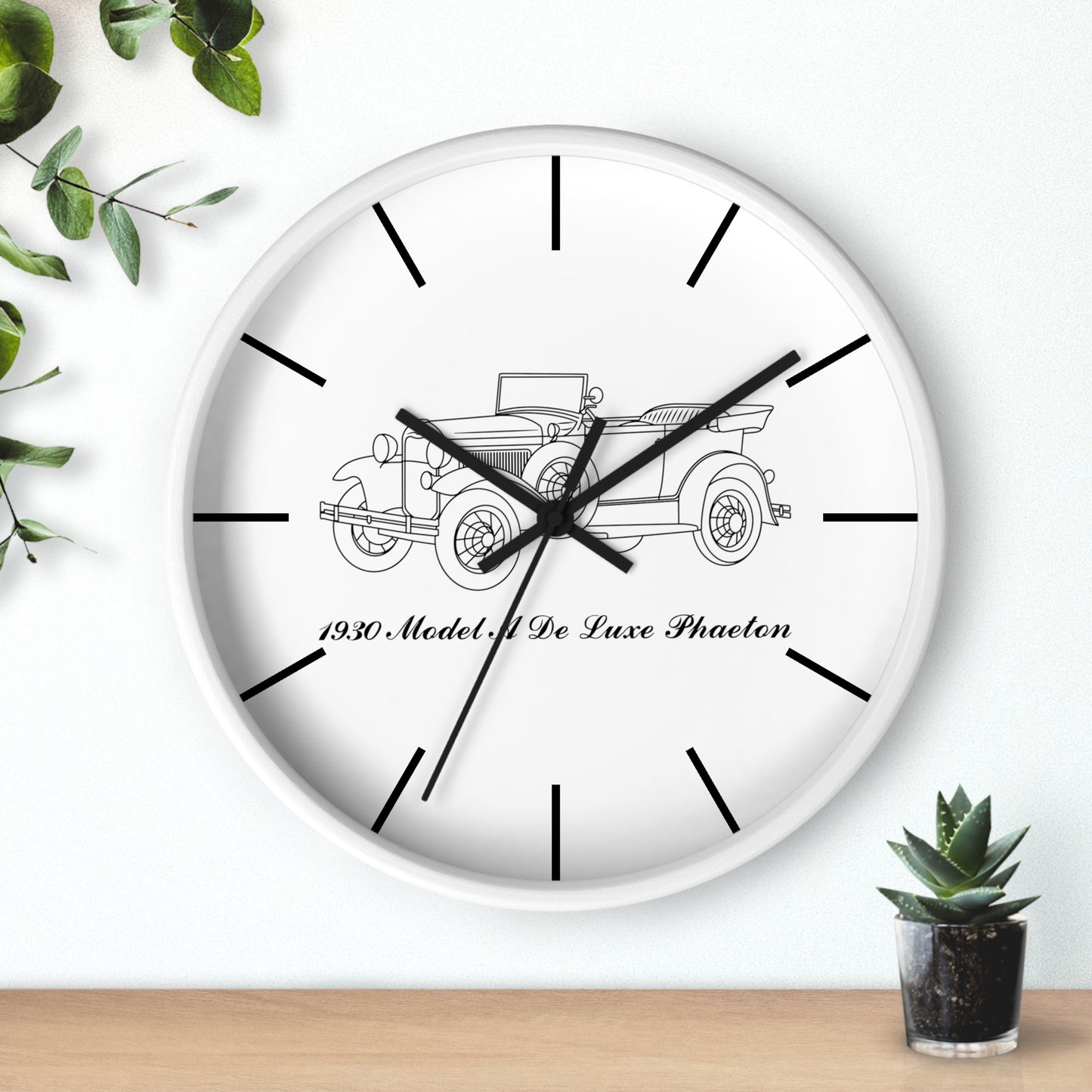 1930 De Luxe Phaeton Wall Clock