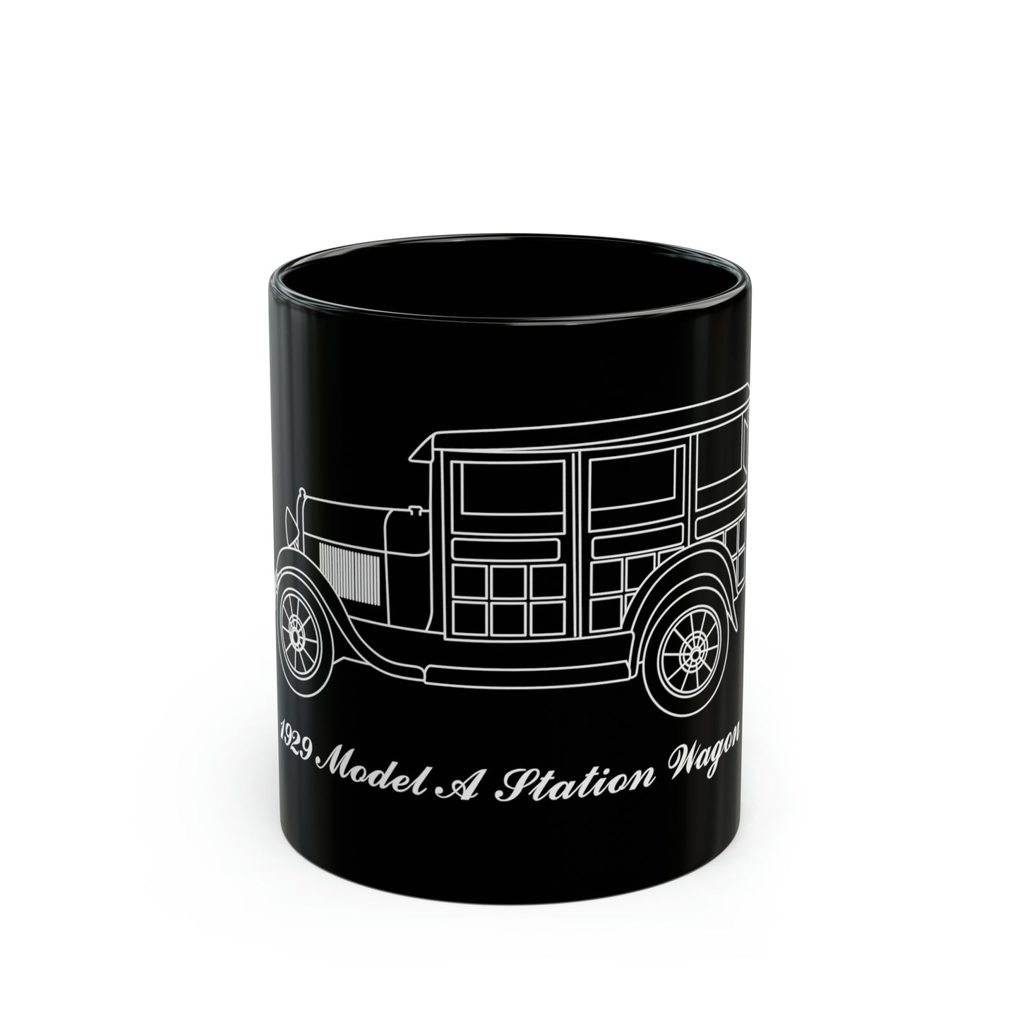 1929 Station Wagon Black Mug