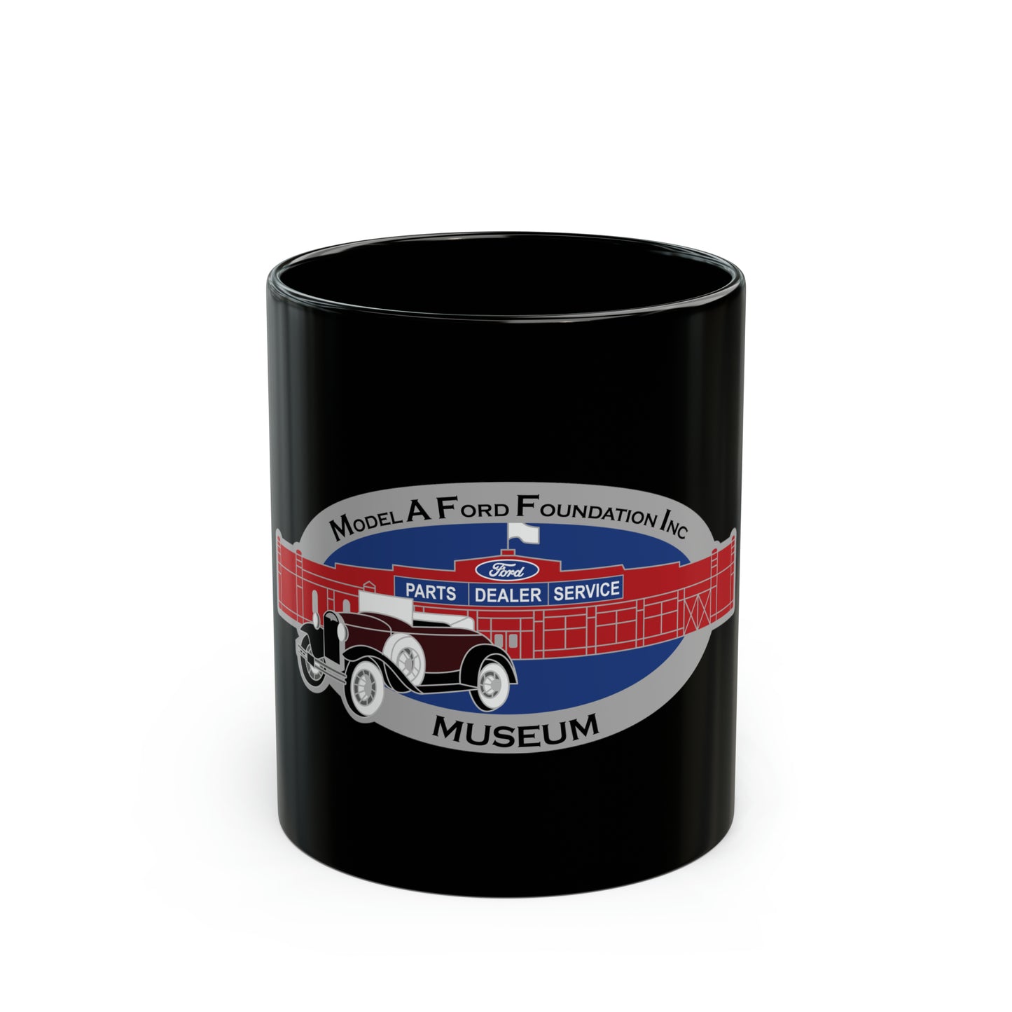 Model A Museum Black Mug