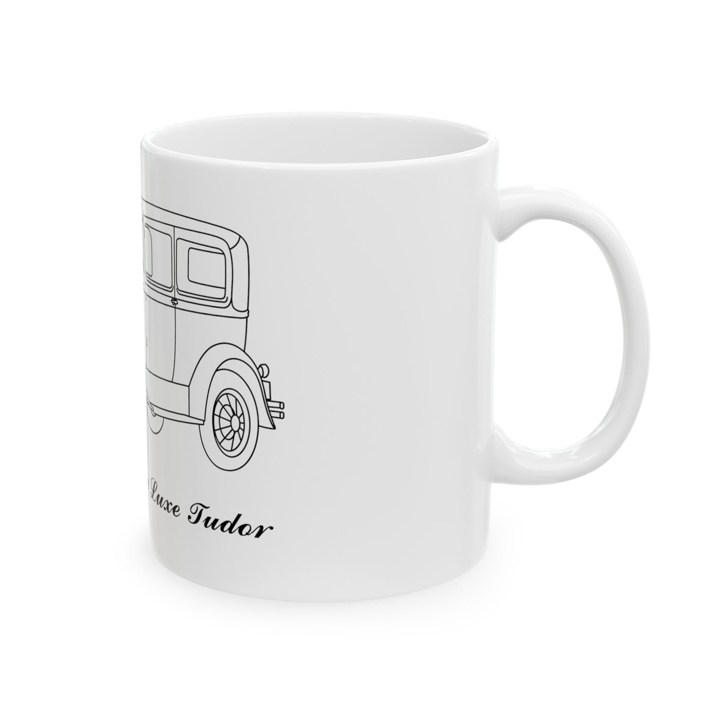 1931 De Luxe Tudor White Mug