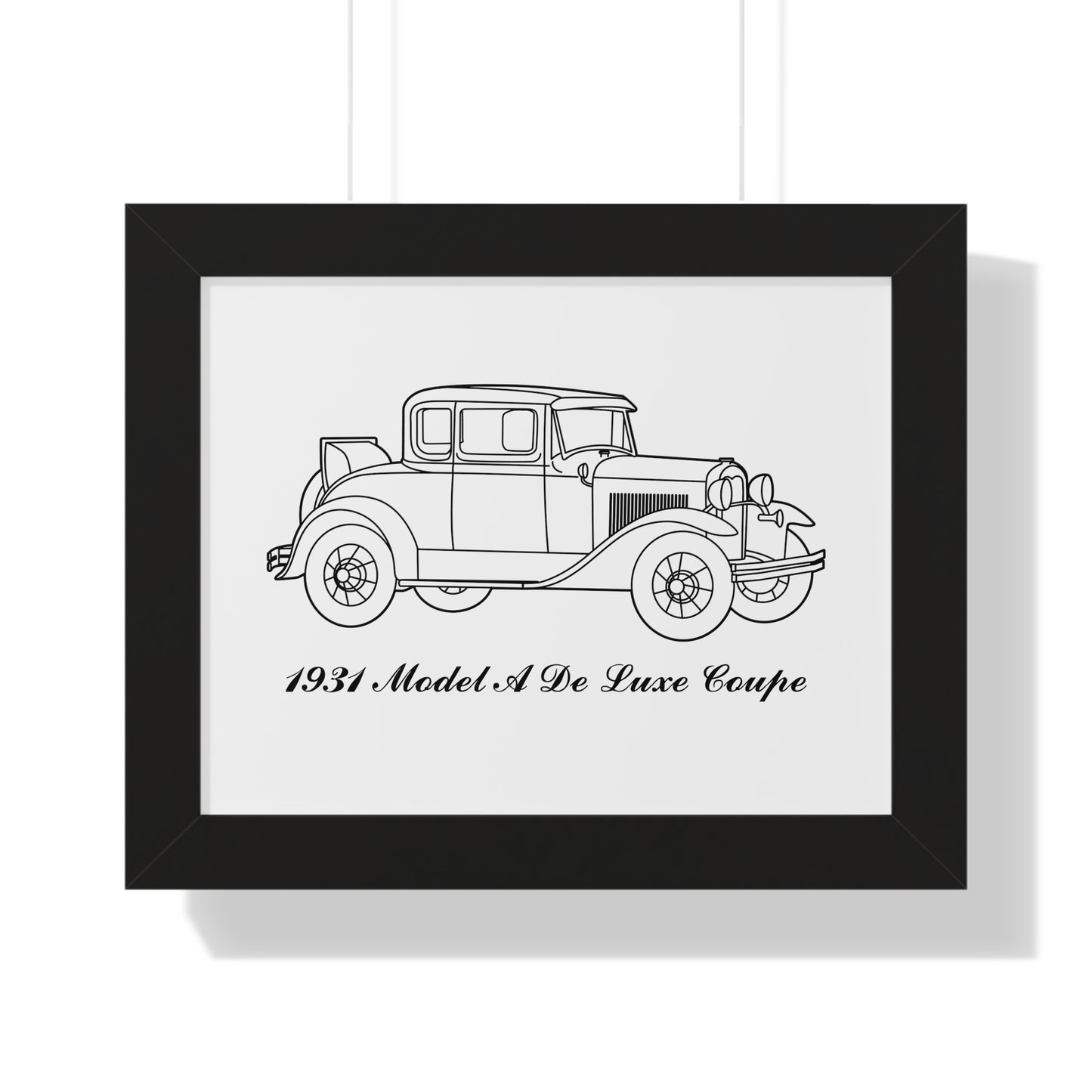 1931 De Luxe Coupe Framed Drawing