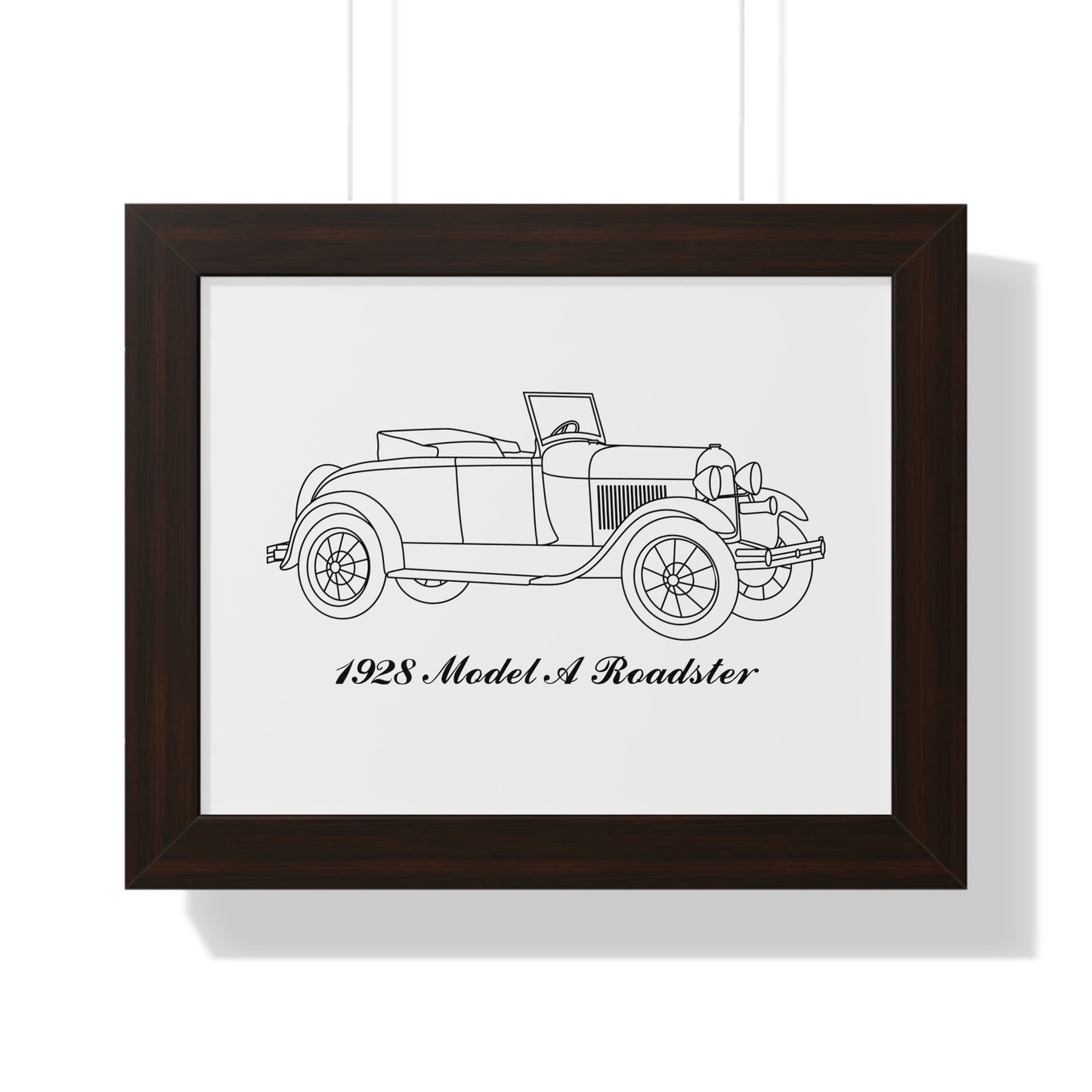 1928 Roadster Framed Drawing
