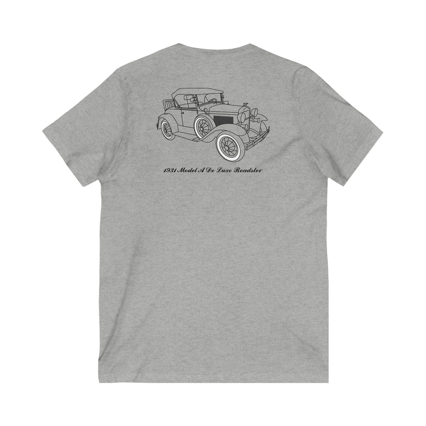1931 De Luxe Roadster Women's V-Neck Shirt - R Brichacek