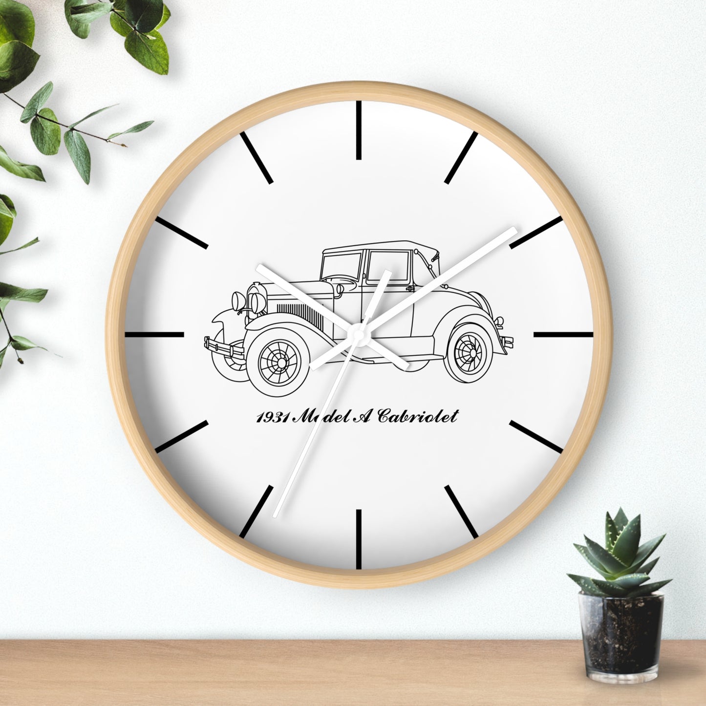 1931 Cabriolet Wall Clock