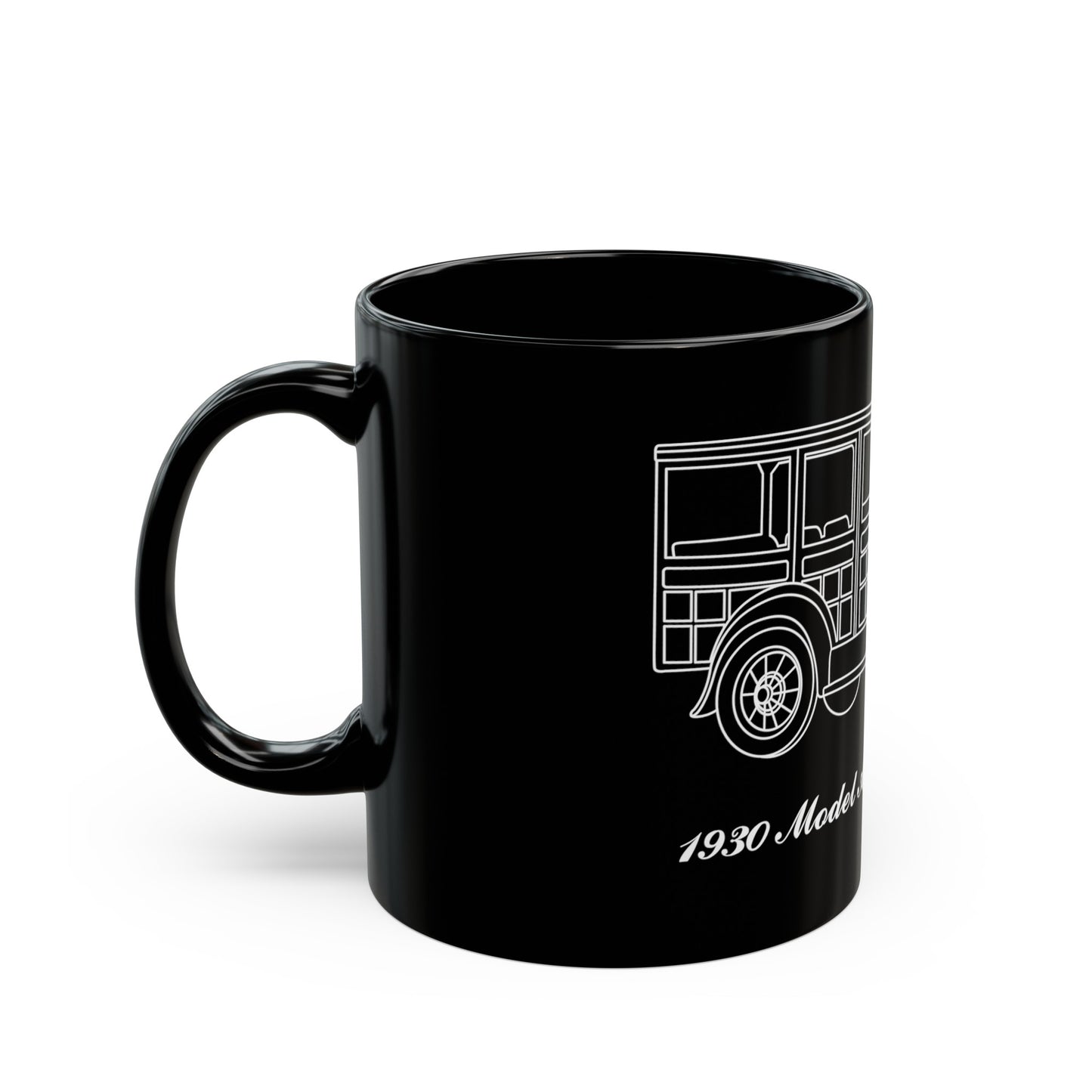 1930 Station Wagon Black Mug