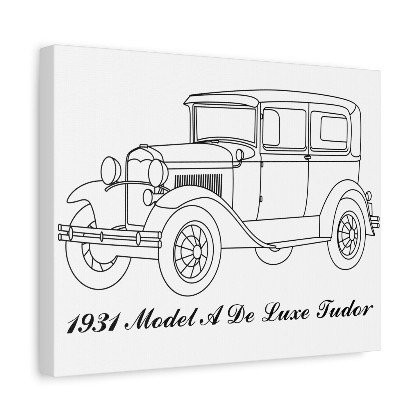 1931 De Luxe Tudor White Canvas Wall Art