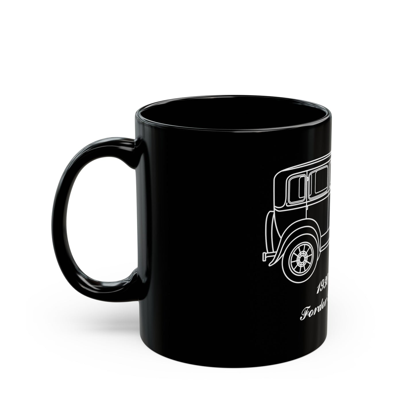 1930 Fordor Town Sedan Black Mug