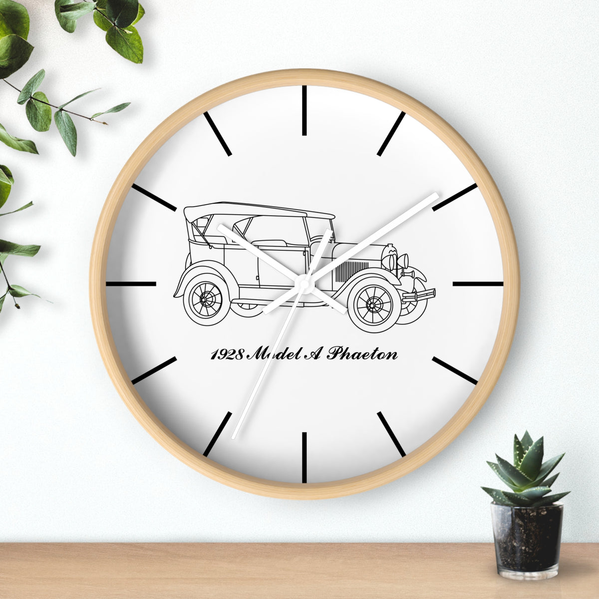 1928 Phaeton Wall Clock