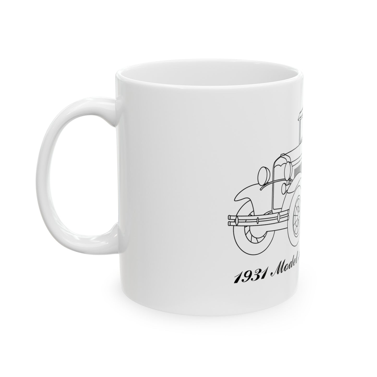 1931 De Luxe Tudor White Mug