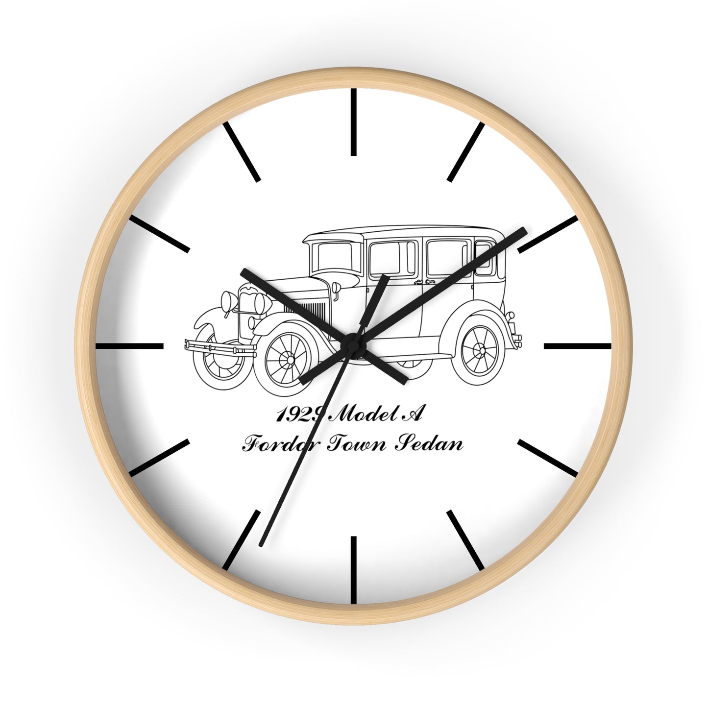 1929 Fordor Town Sedan Wall Clock