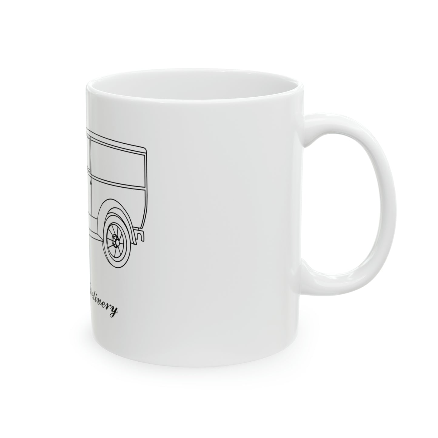 1929 Delivery White Mug
