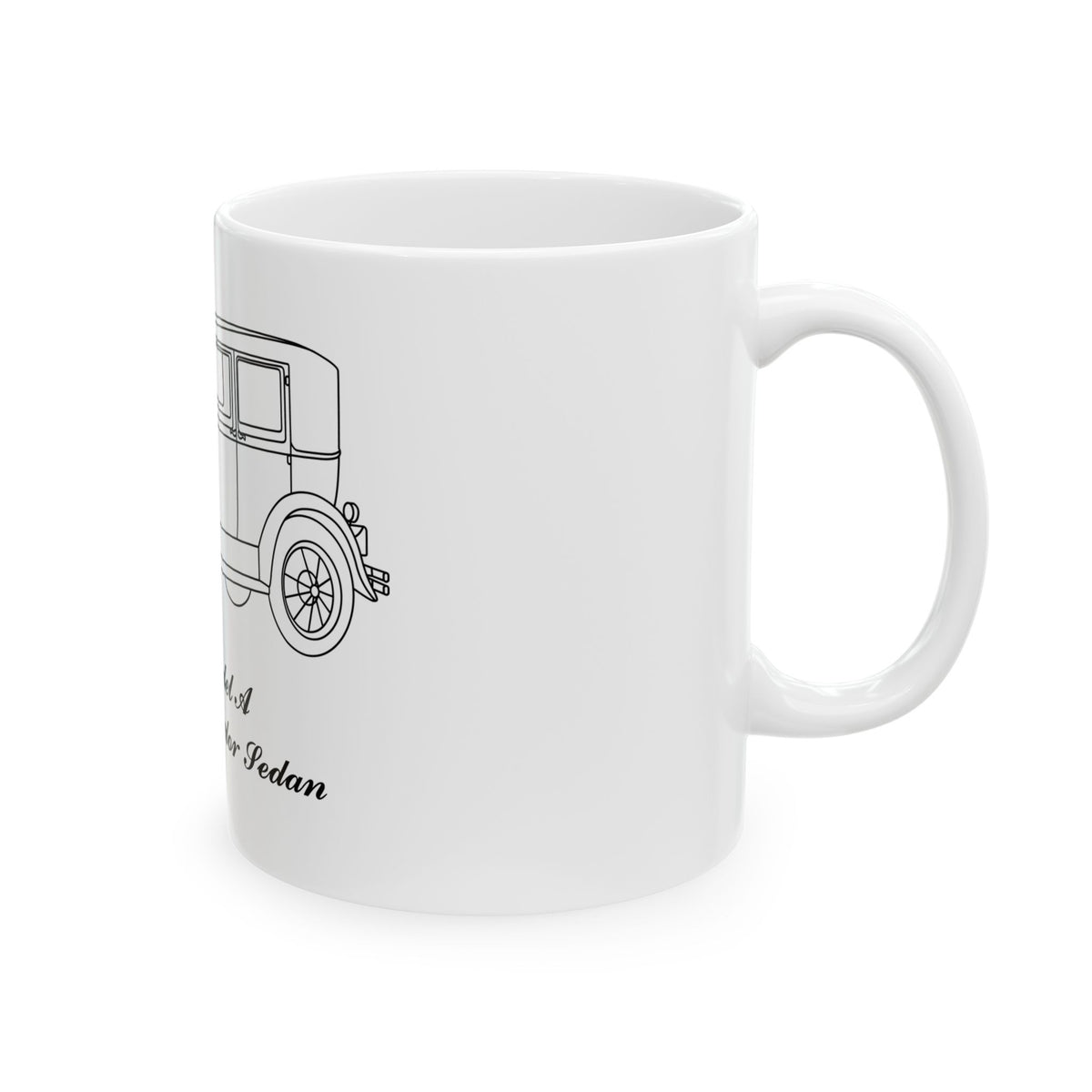 1928 Standard Fordor Sedan White Mug