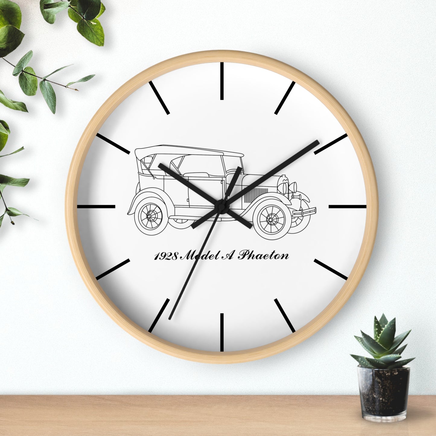 1928 Phaeton Wall Clock