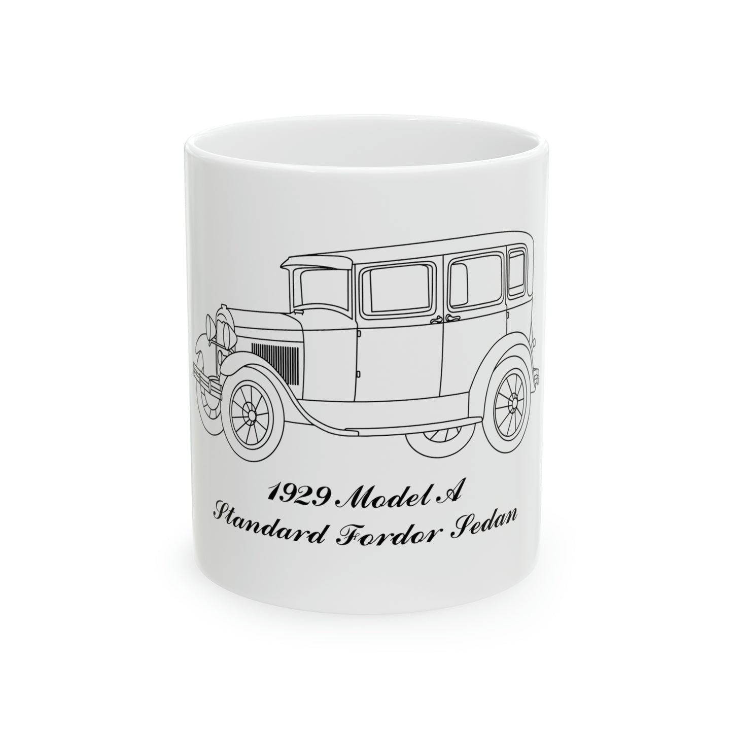 1929 Standard Fordor Sedan (3-Window) White Mug