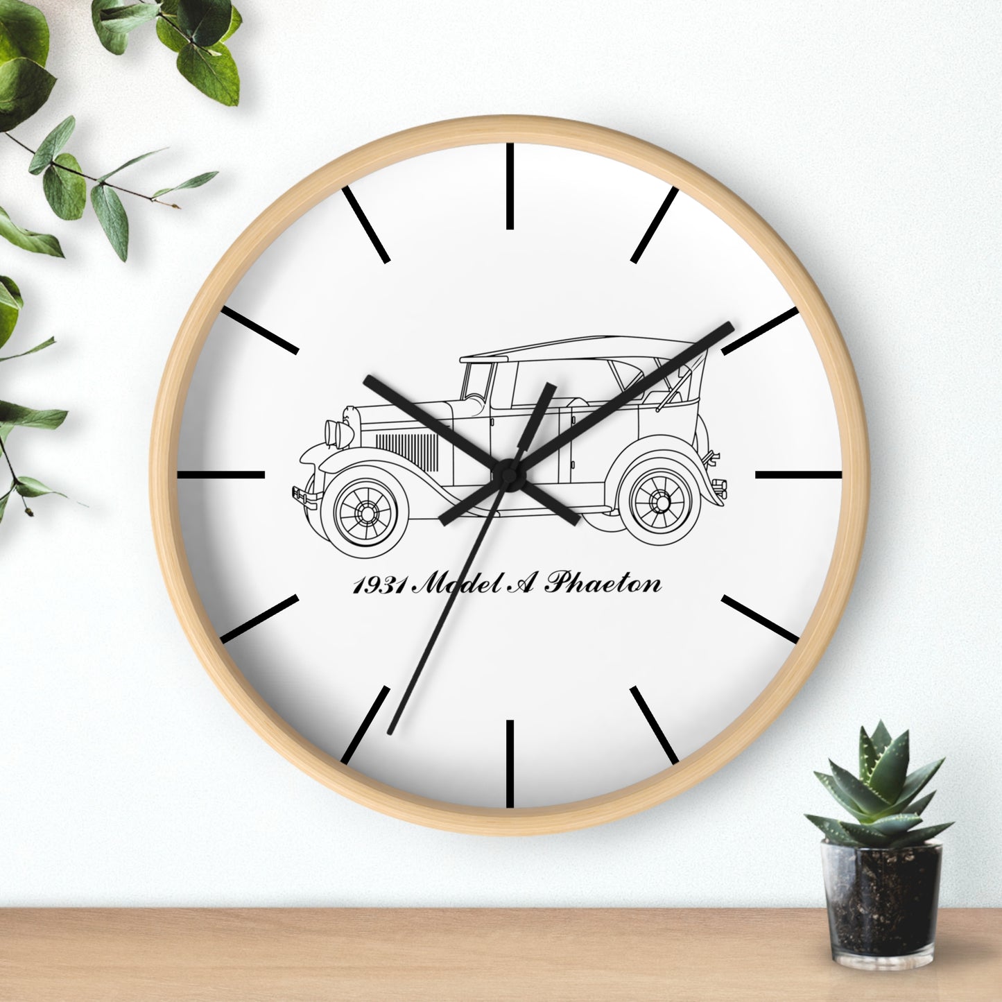 1931 Phaeton Wall Clock
